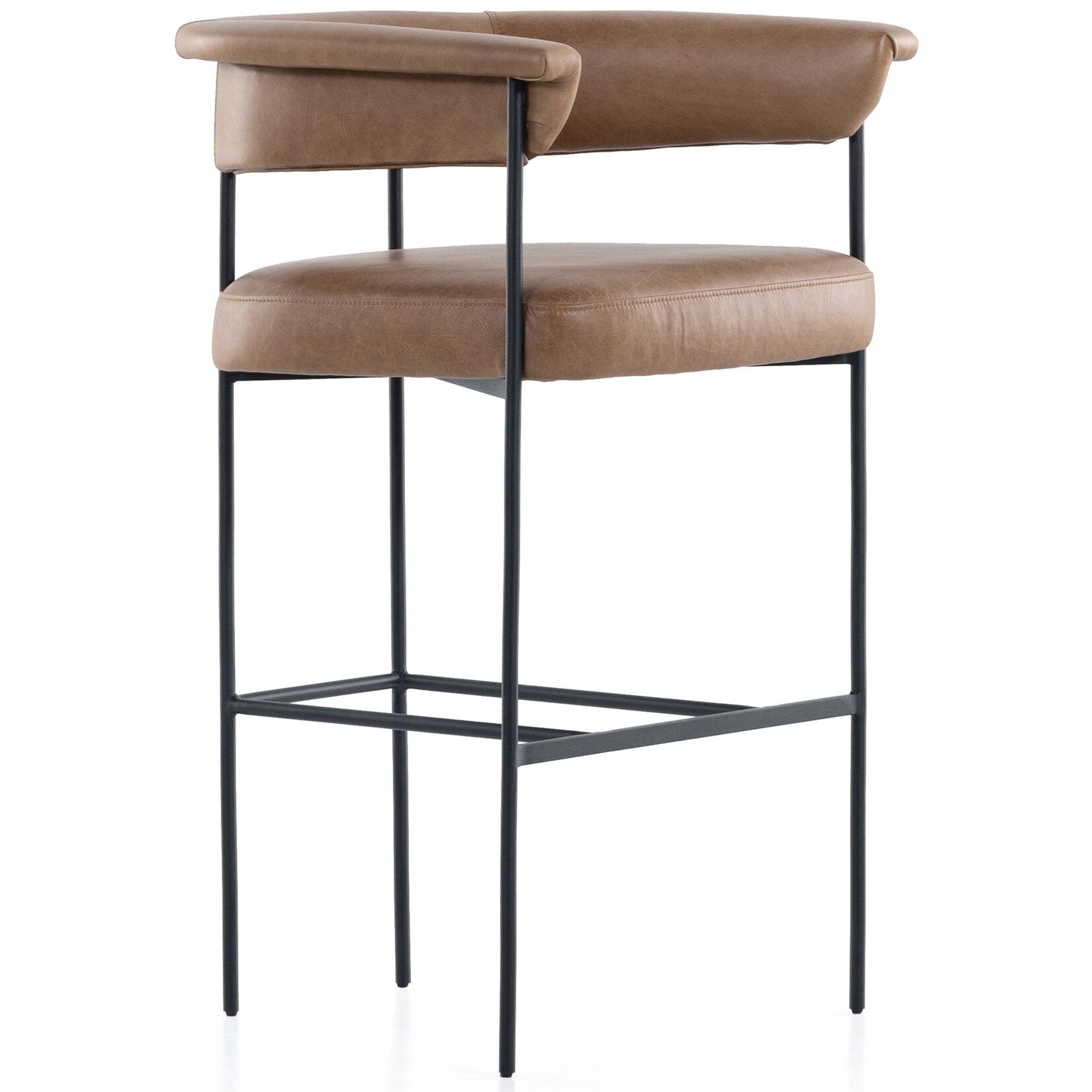 Carrie Bar + Counter Stool, Chaps Saddle