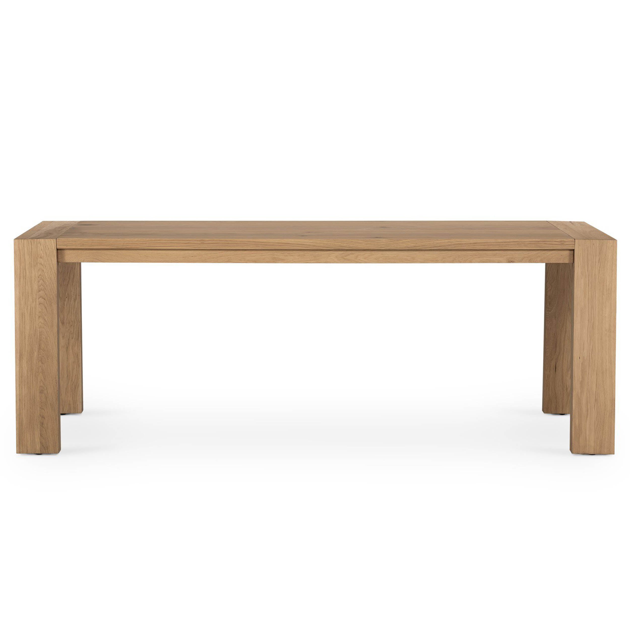 Capra Dining Table, Light Oak Resin