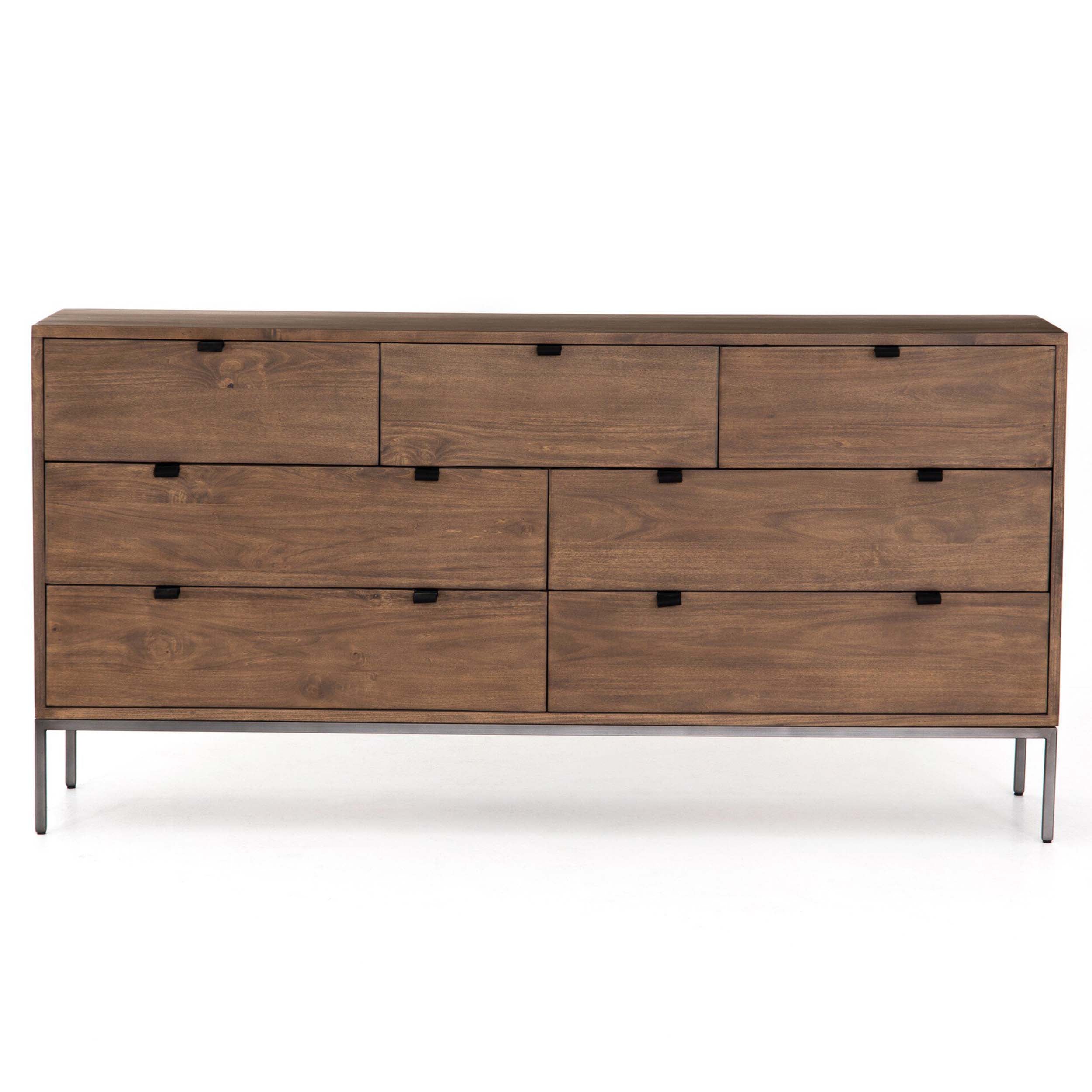 Trey 7 Drawer Dresser, Auburn Poplar