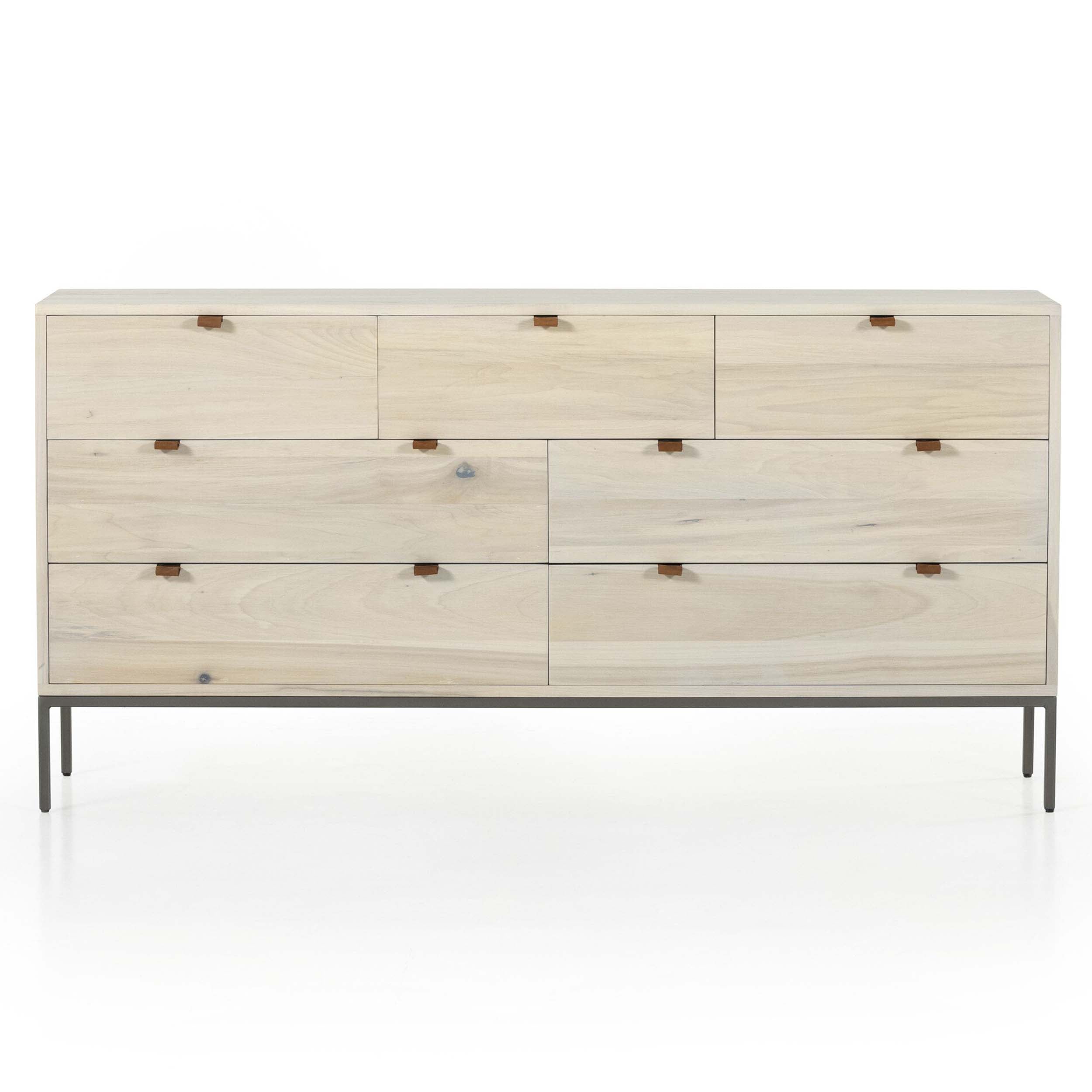 Trey 7 Drawer Dresser, Dove Poplar