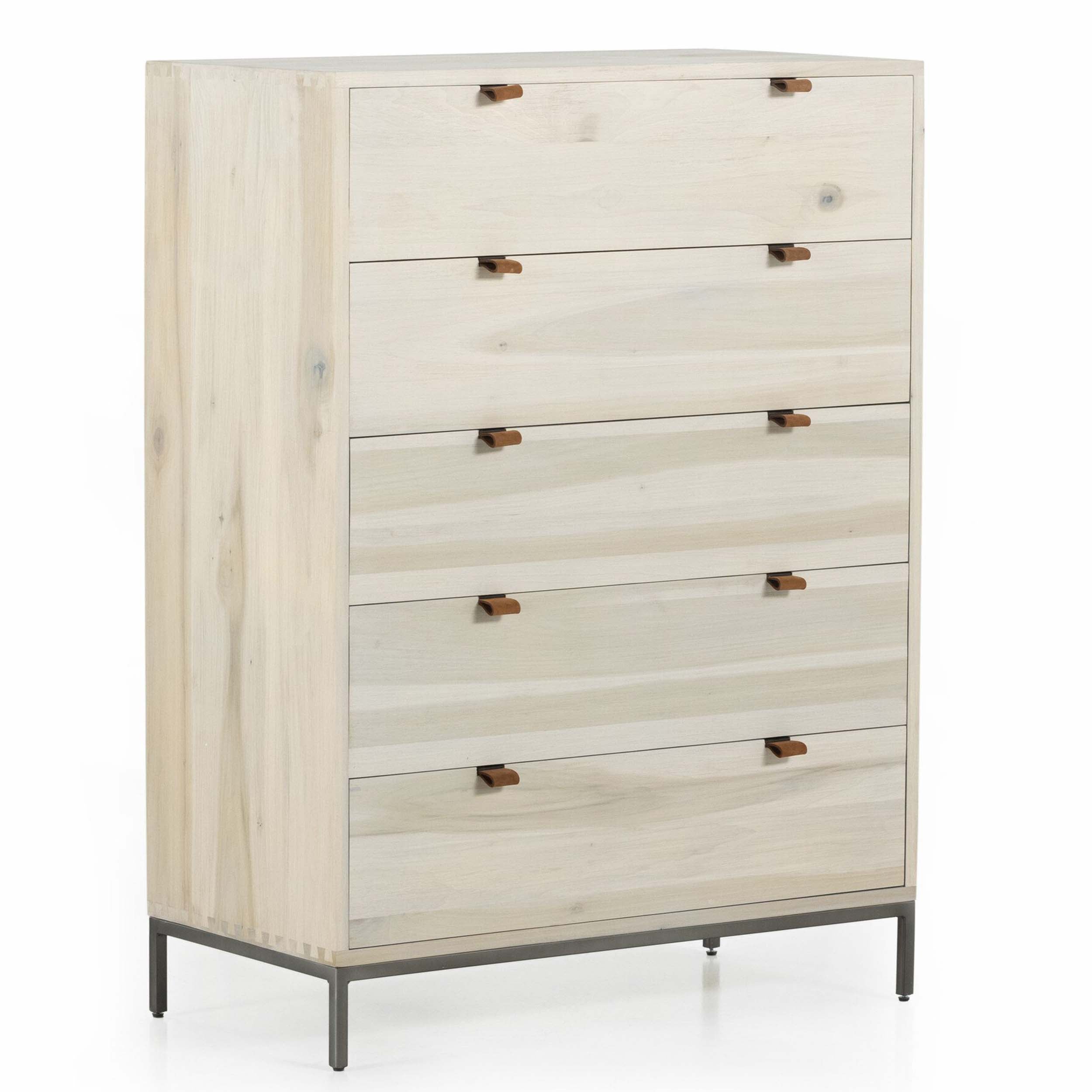Trey 5 Drawer Dresser, Dove Poplar
