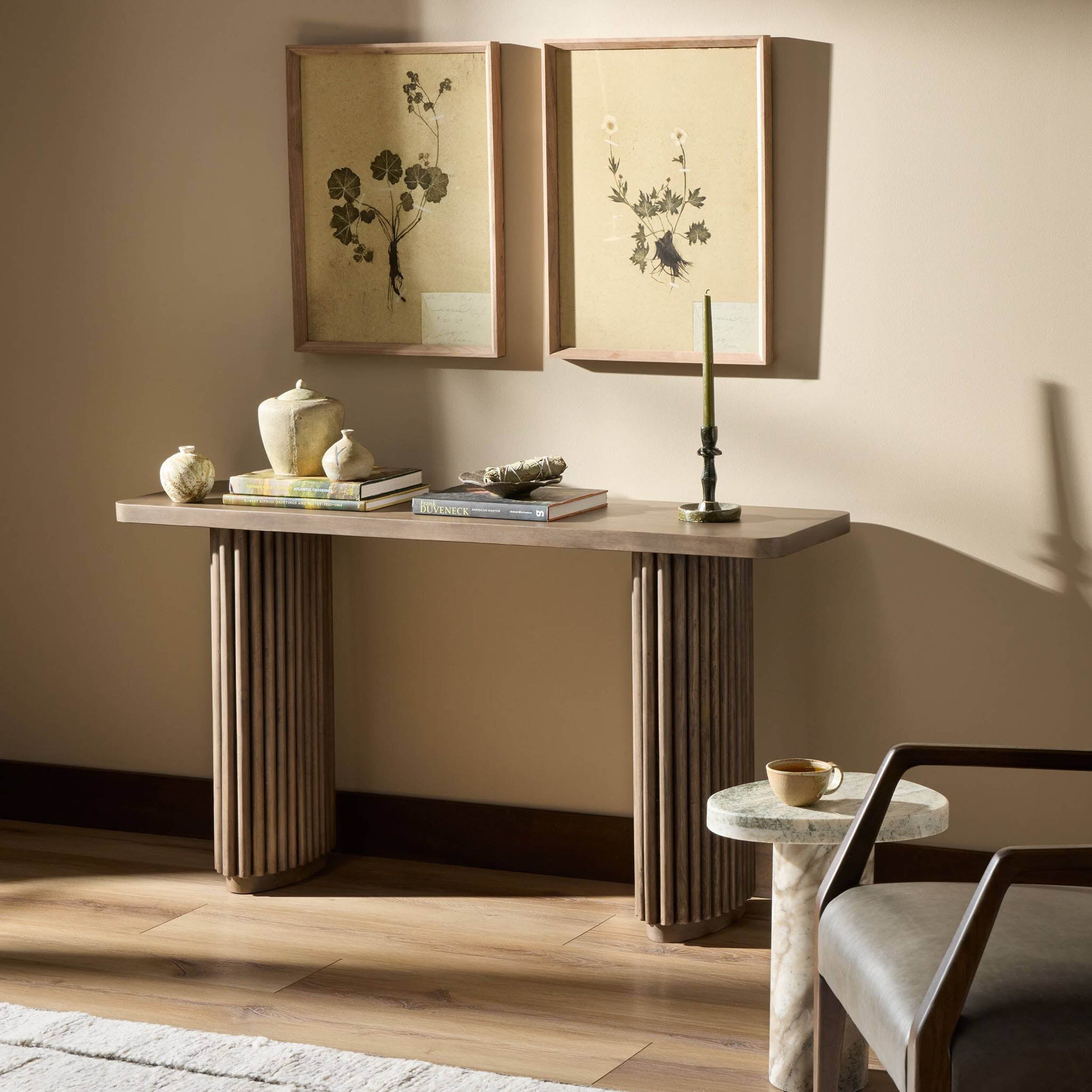 Rutherford Console Table, Reclaimed Ashen Brown