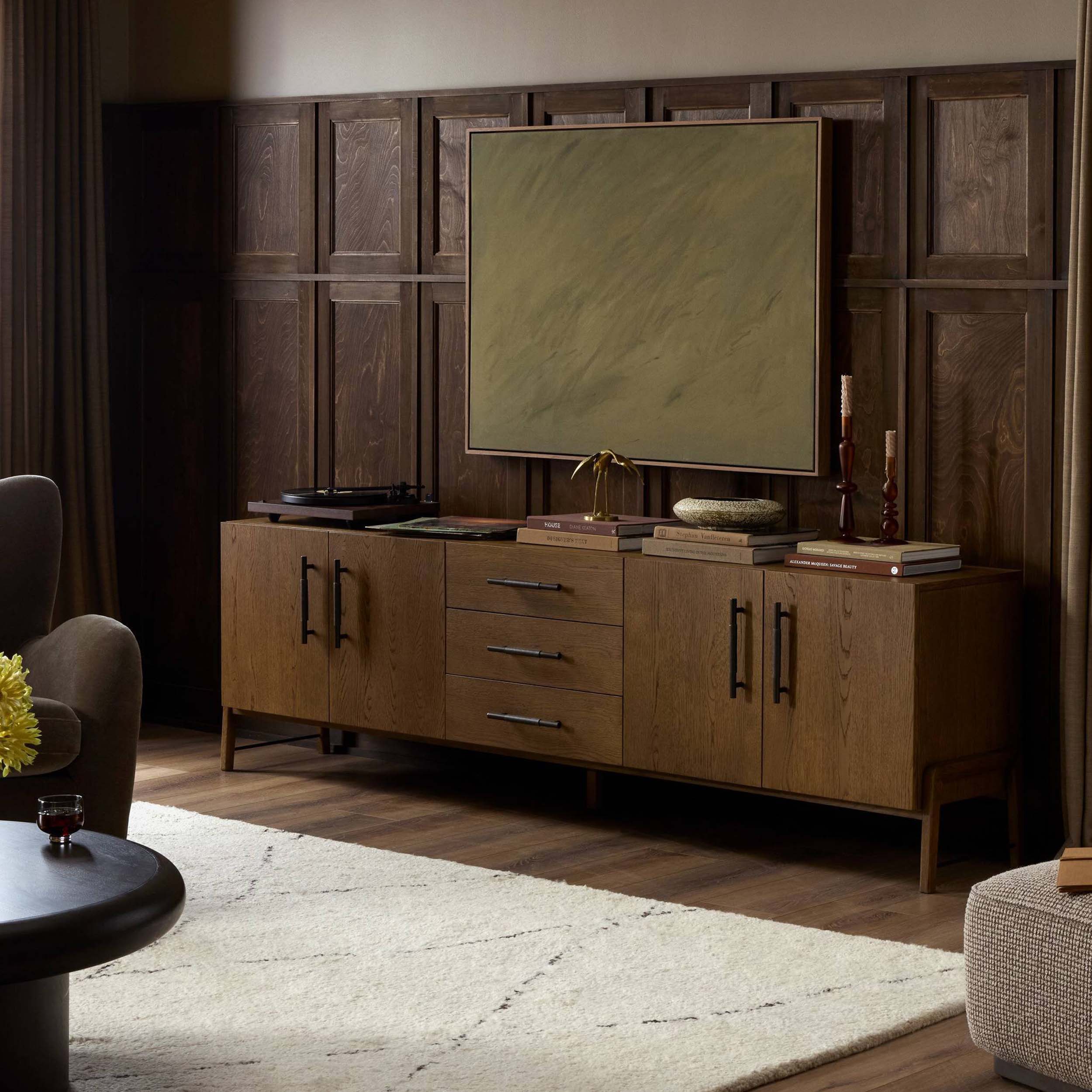 Rosedale Media Console, Chaps Ebony