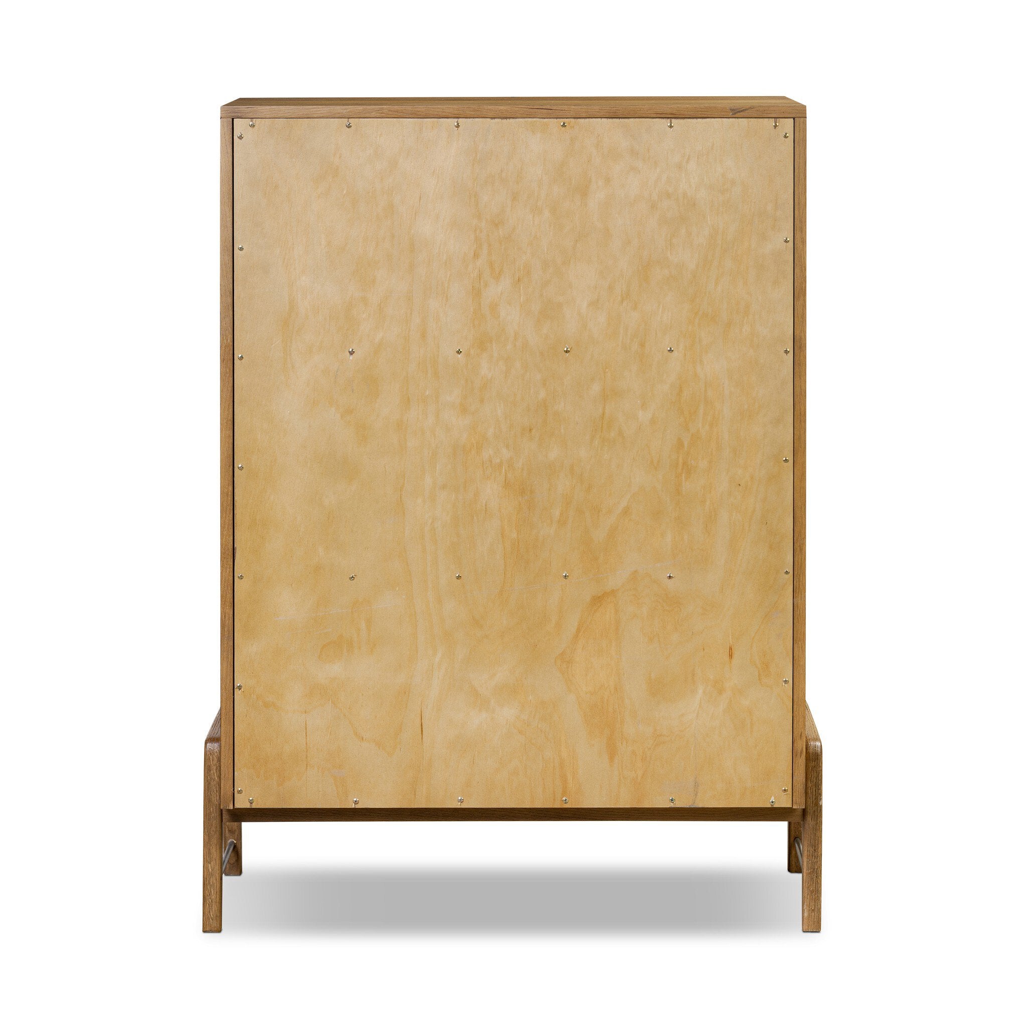 Rosedale 6 Drawer Tall Dresser, Amber Oak Veneer