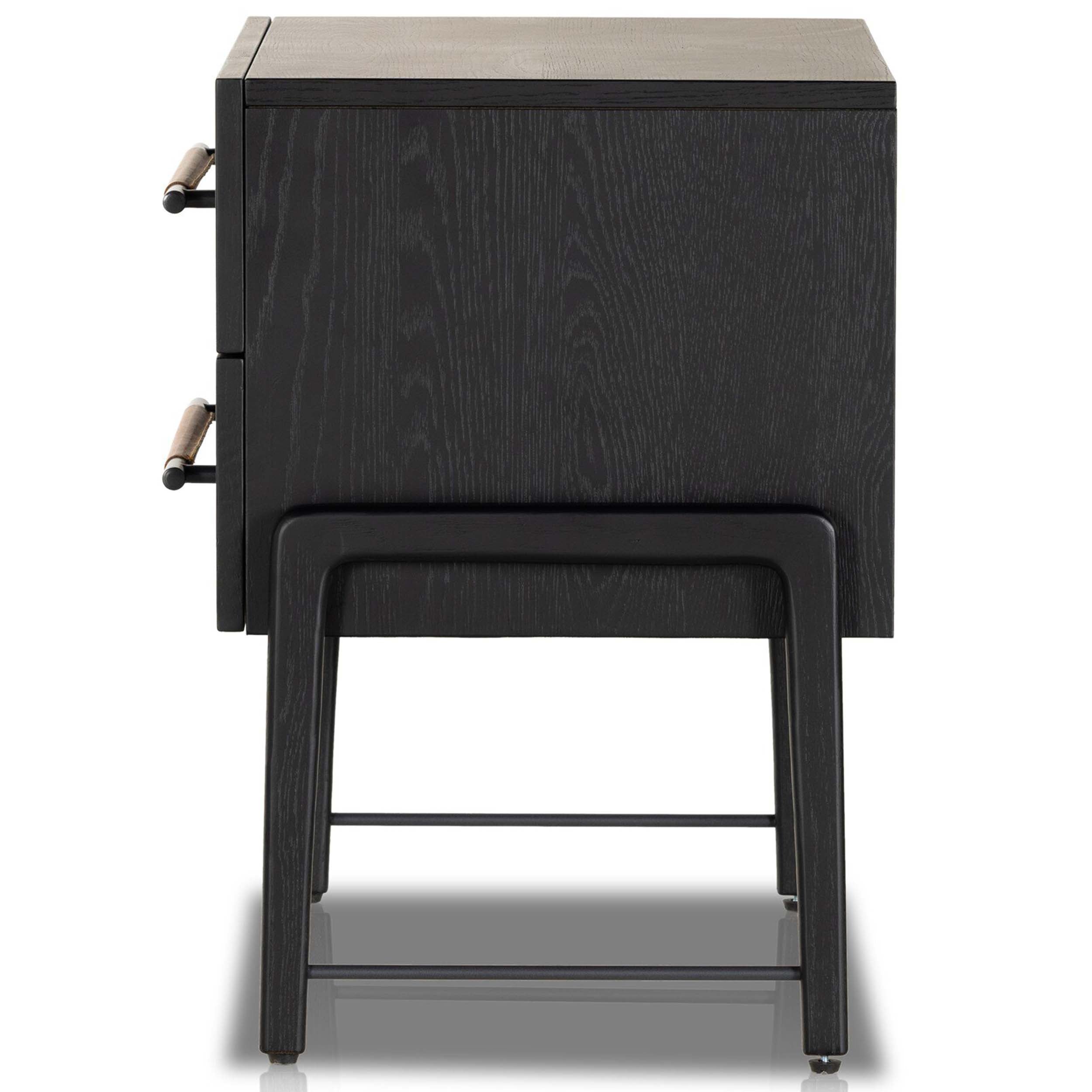 Rosedale Nightstand, Ebony Oak Veneer