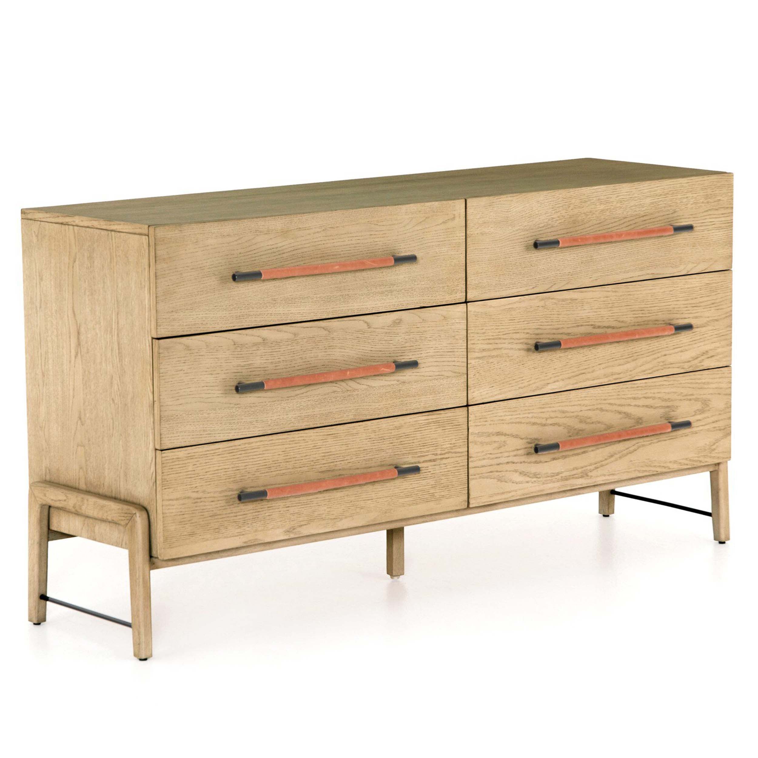Rosedale 6 Drawer Dresser, Yucca Oak Veneer