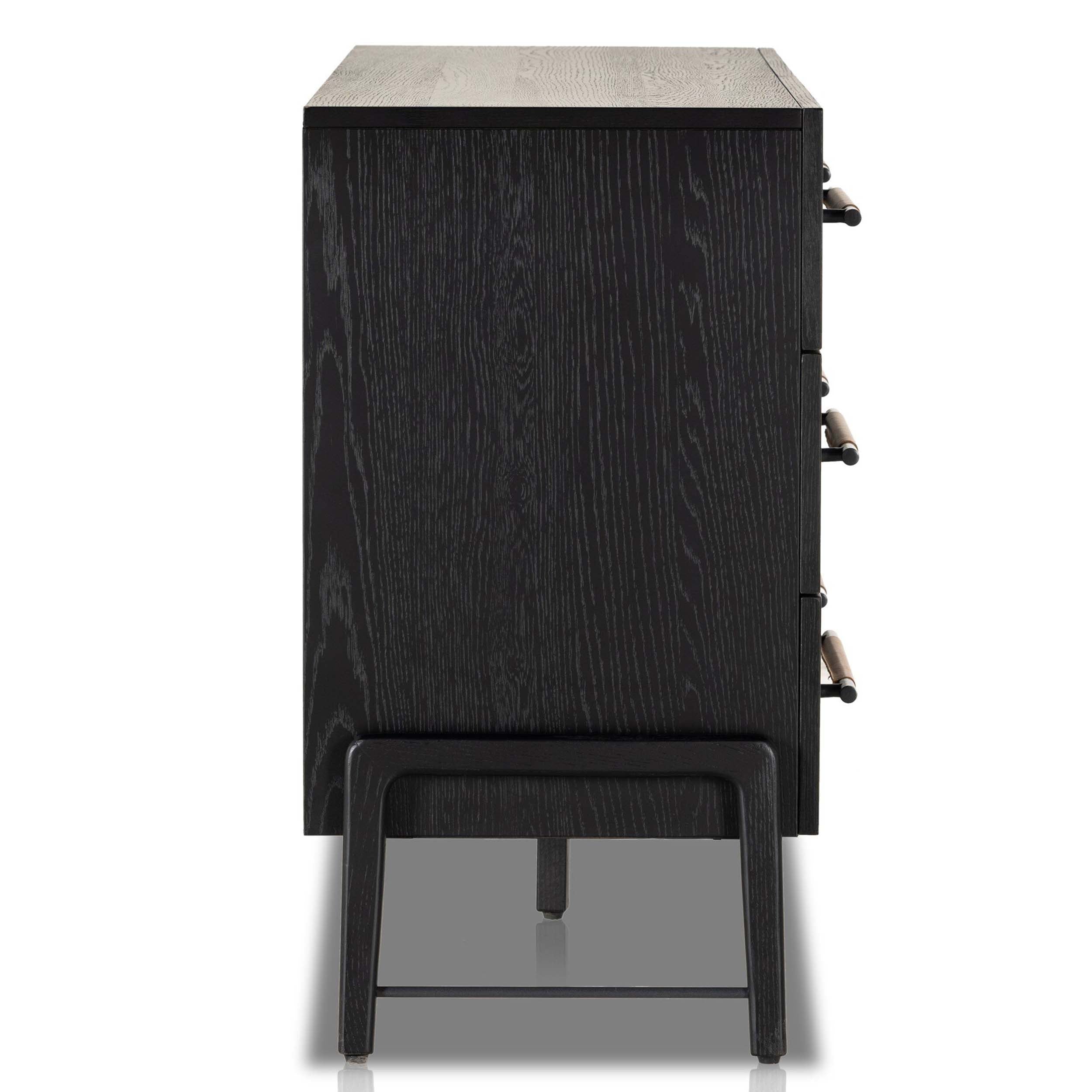 Rosedale 6 Drawer Dresser, Ebony Oak Veneer