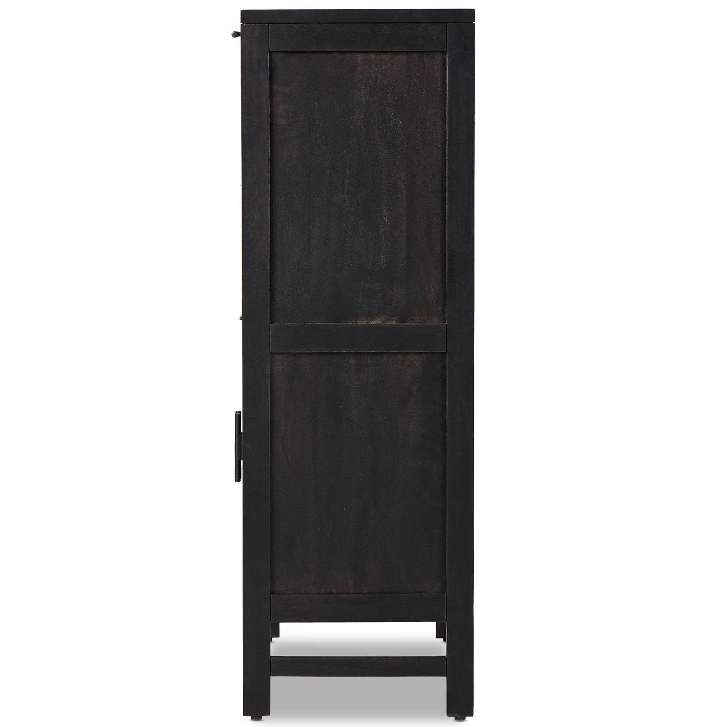 Caprice Bar Cabinet, Black Wash Mango