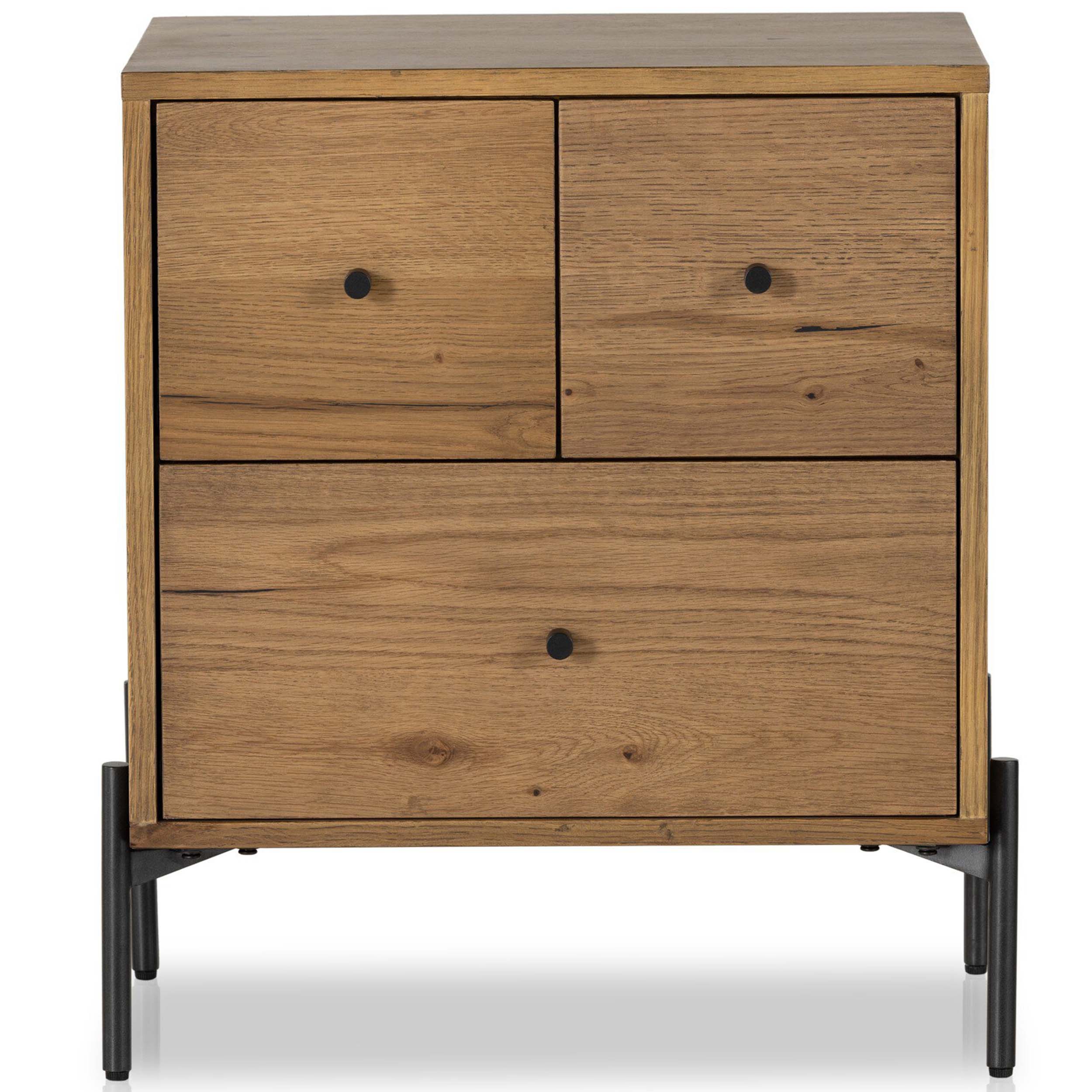Eaton Nightstand, Amber Oak Resin