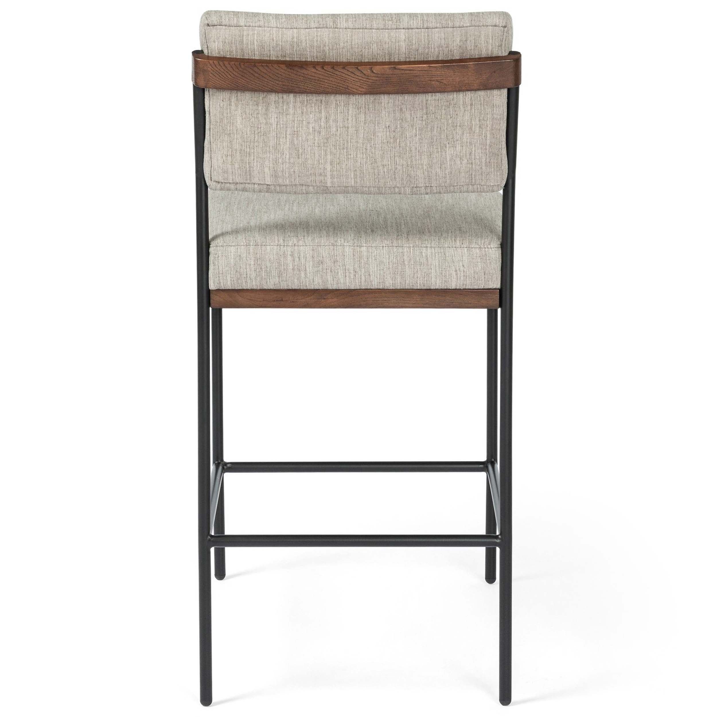 Benton Bar + Counter Stool, Savile Flannel