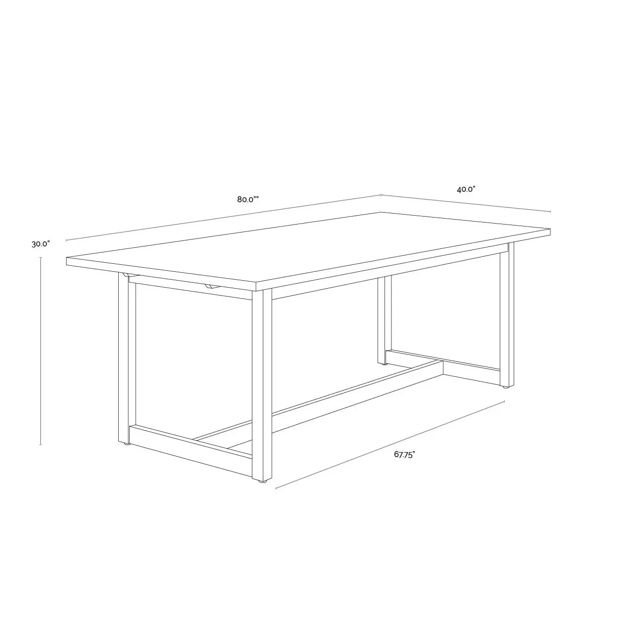 Geneve Extension Table Indoor/Outdoor