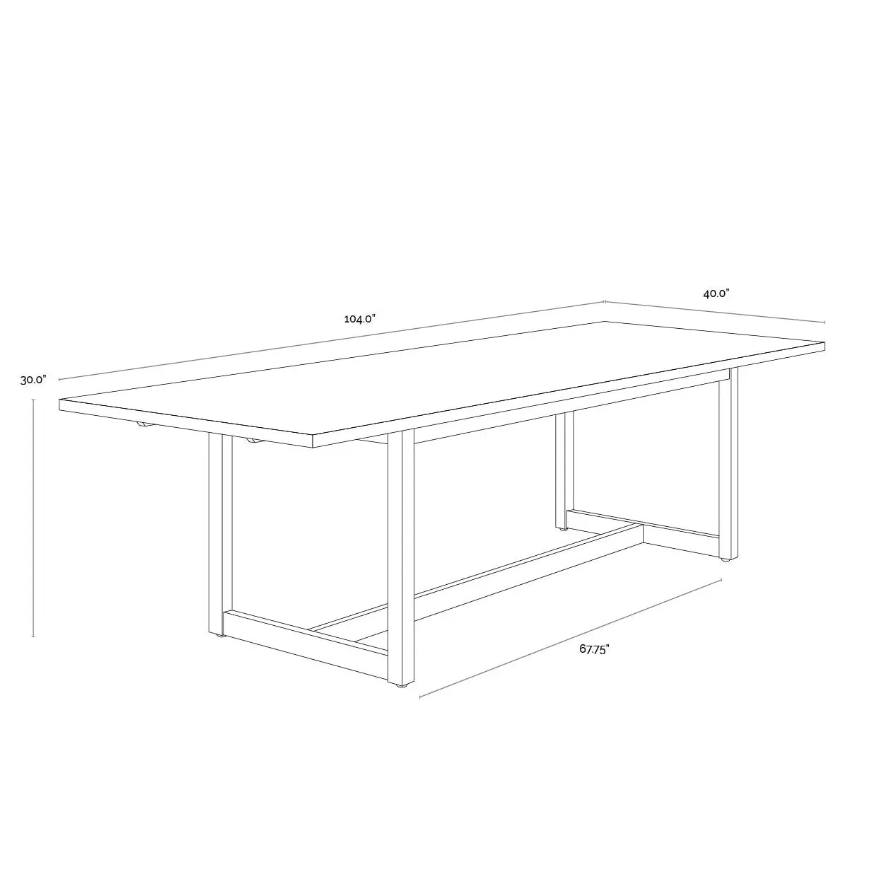 Geneve Extension Table Indoor/Outdoor