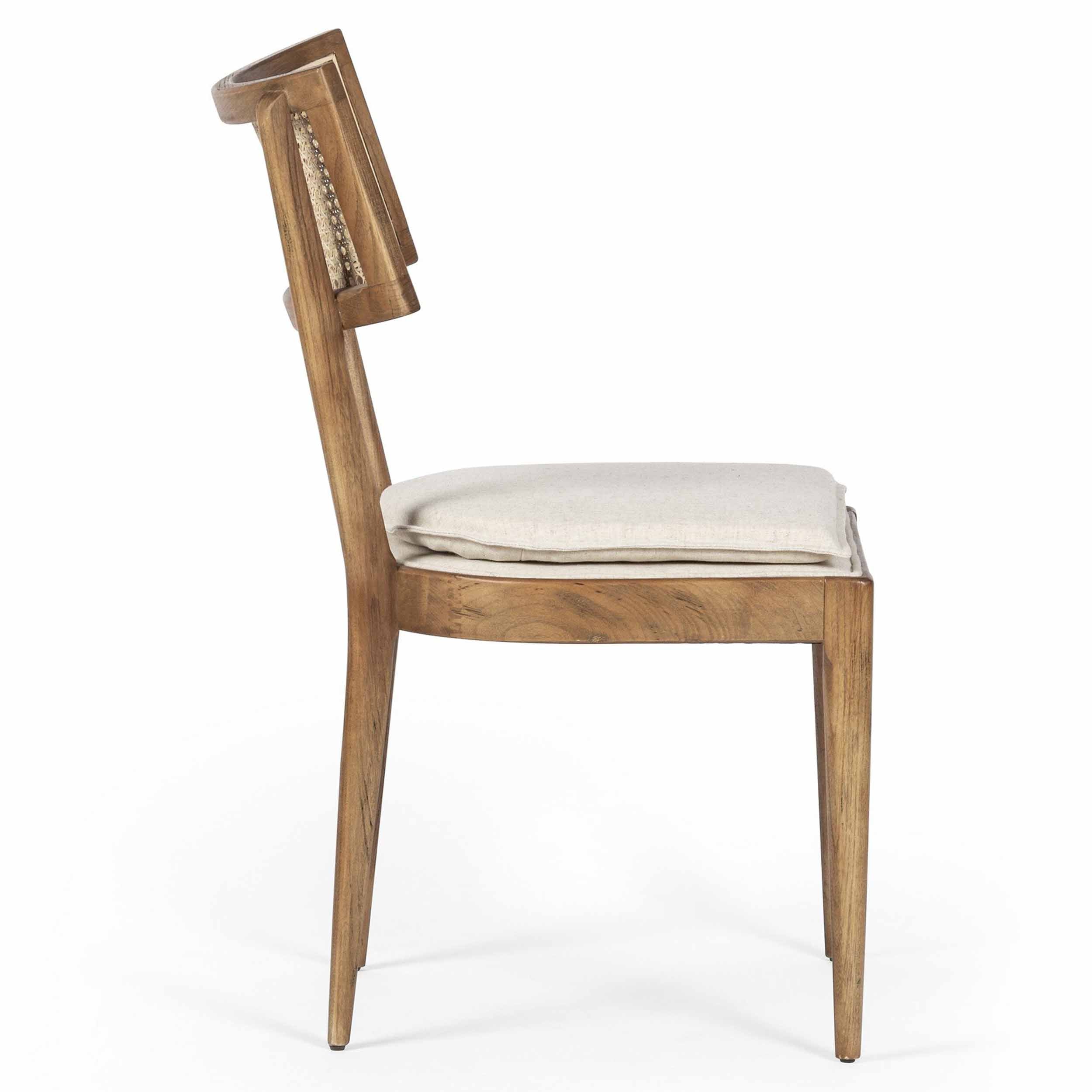 Britt Dining Chair, Savile Flax, Toasted Nettlewood