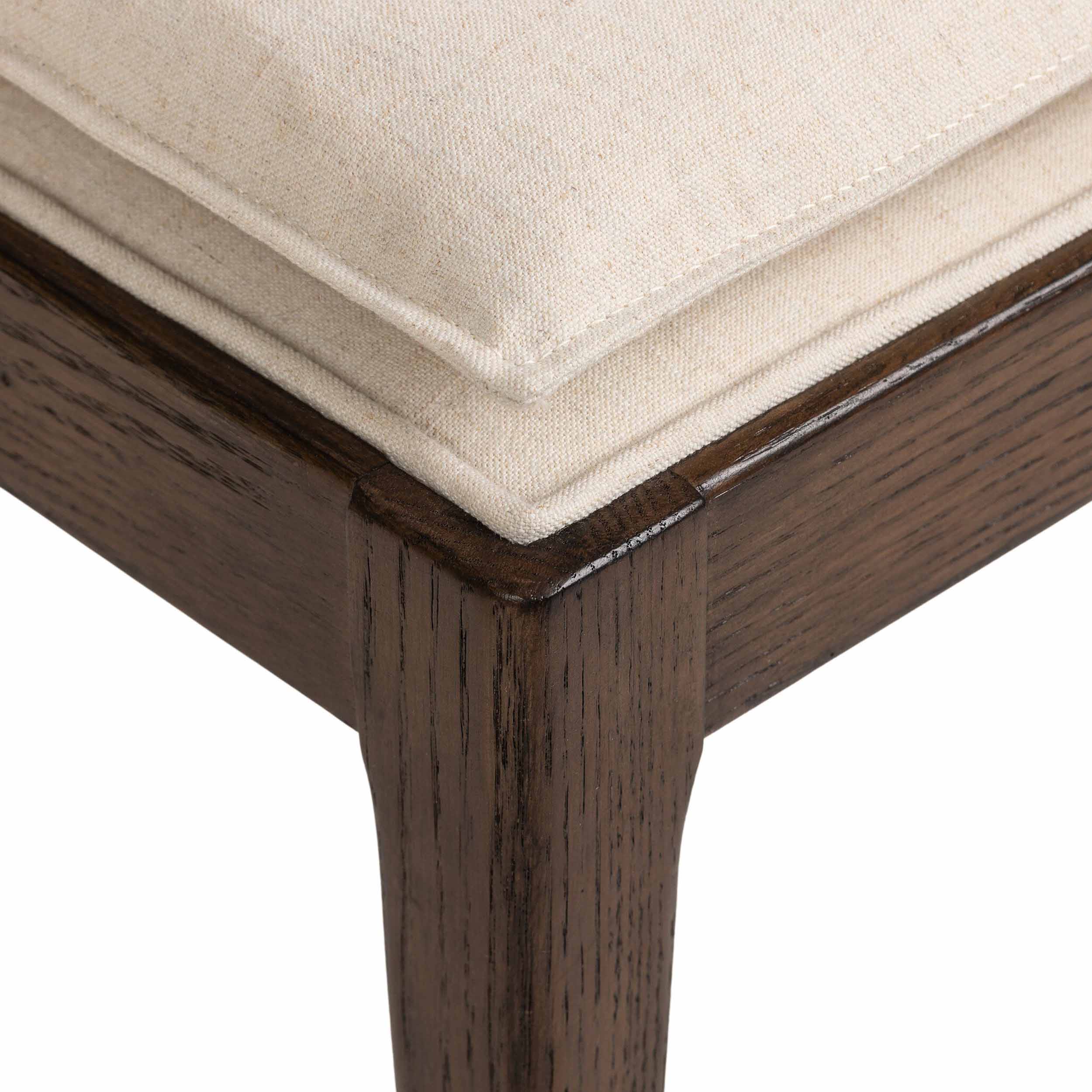 Britt Dining Chair, Savile Flax, Almond Oak