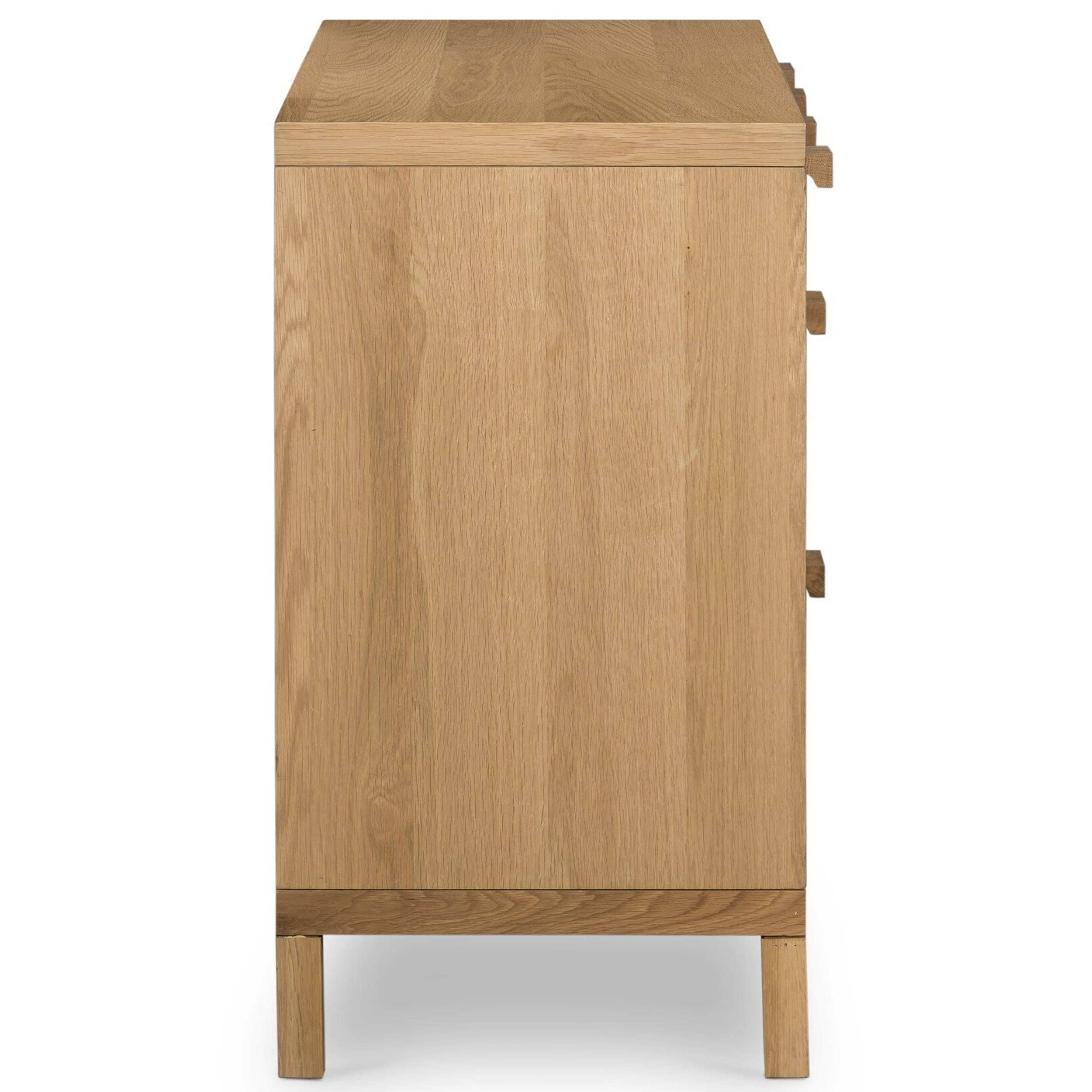 Allegra 8 Drawer Dresser, Light Natural Cane