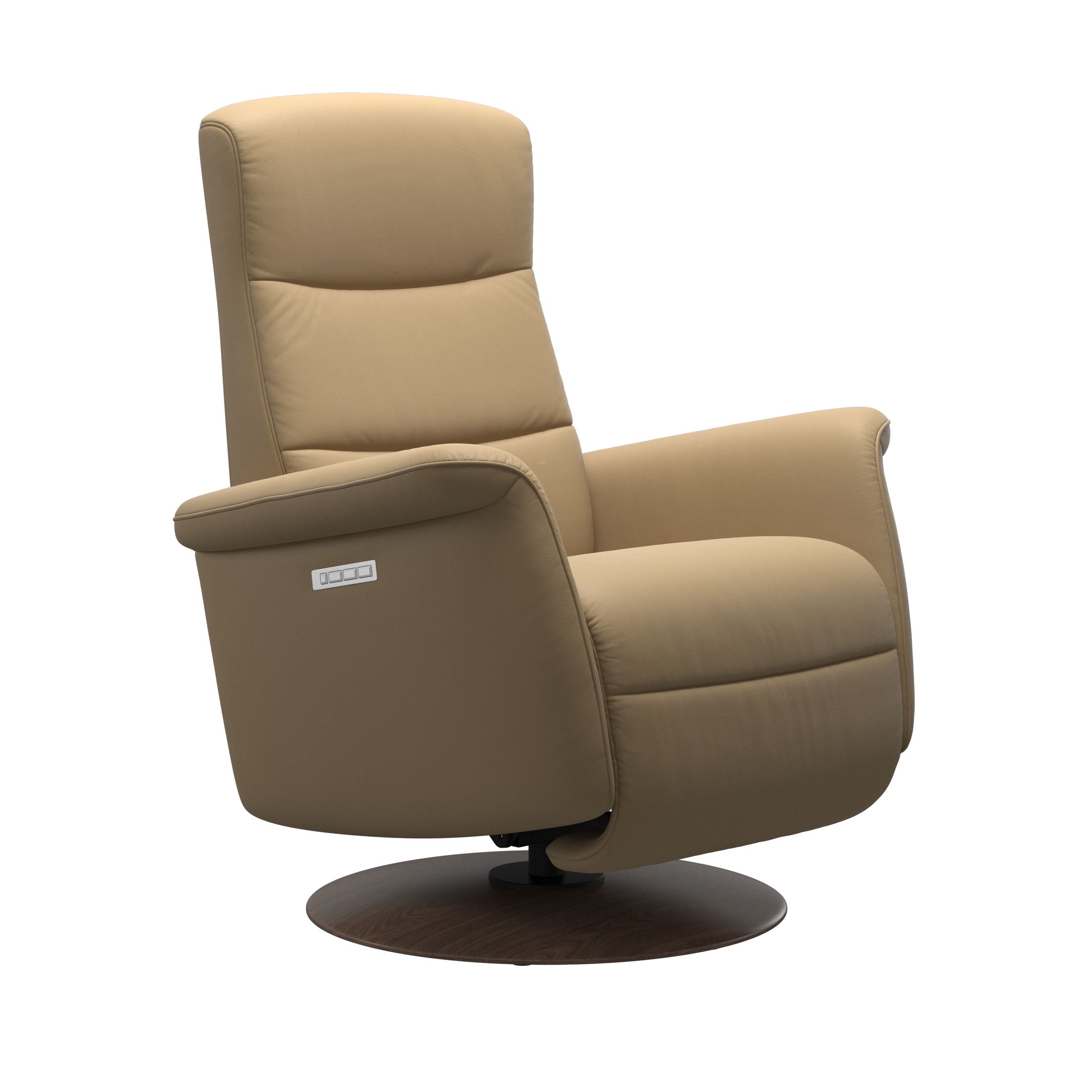 Stressless Mike Medium Paloma Sand Moon Base
