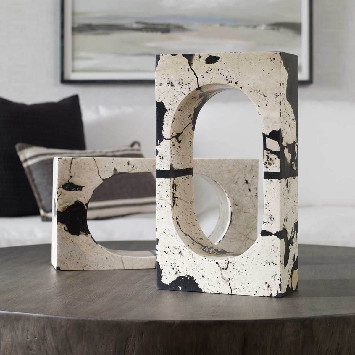 Nouveau Indoor-Outdoor Sculpture, White – alternate angle
