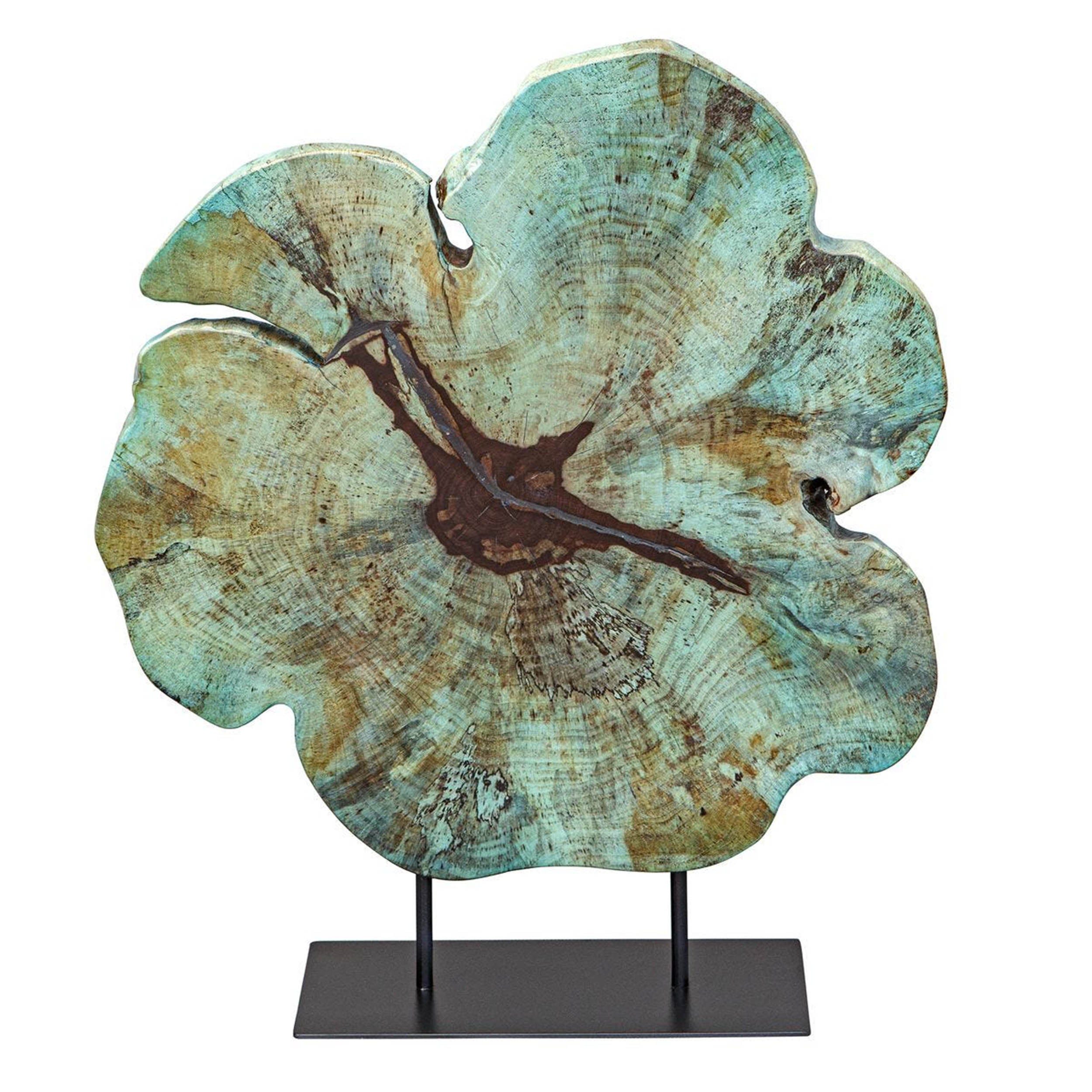 Bahati Wood Sculpture, Blue