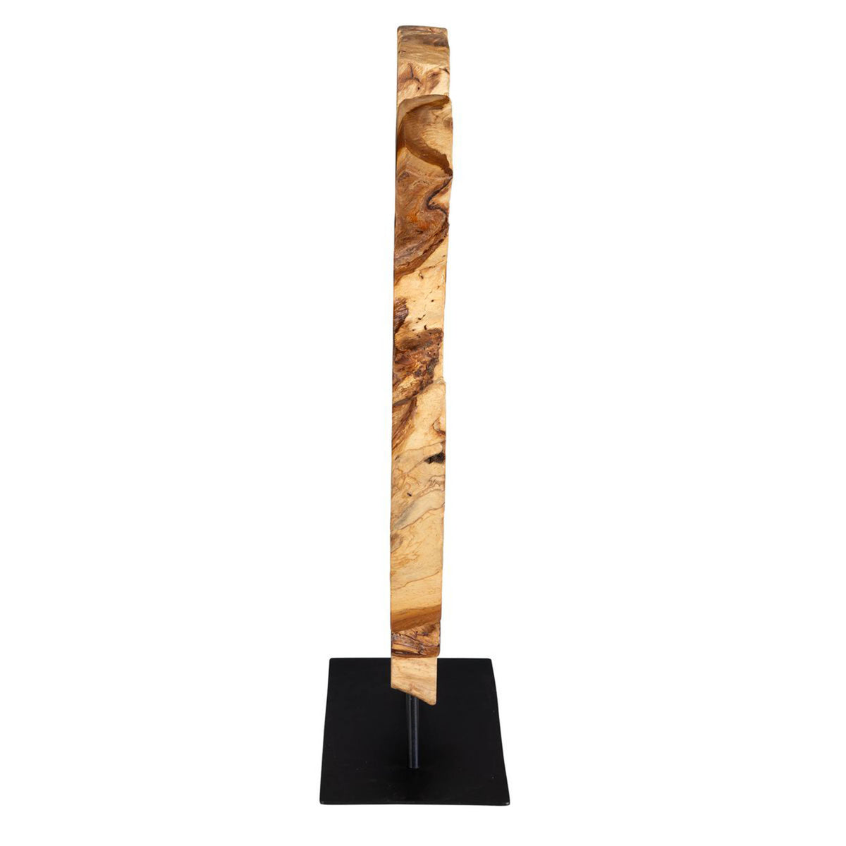 Bahati Wood Sculpture, Natural – alternate angle