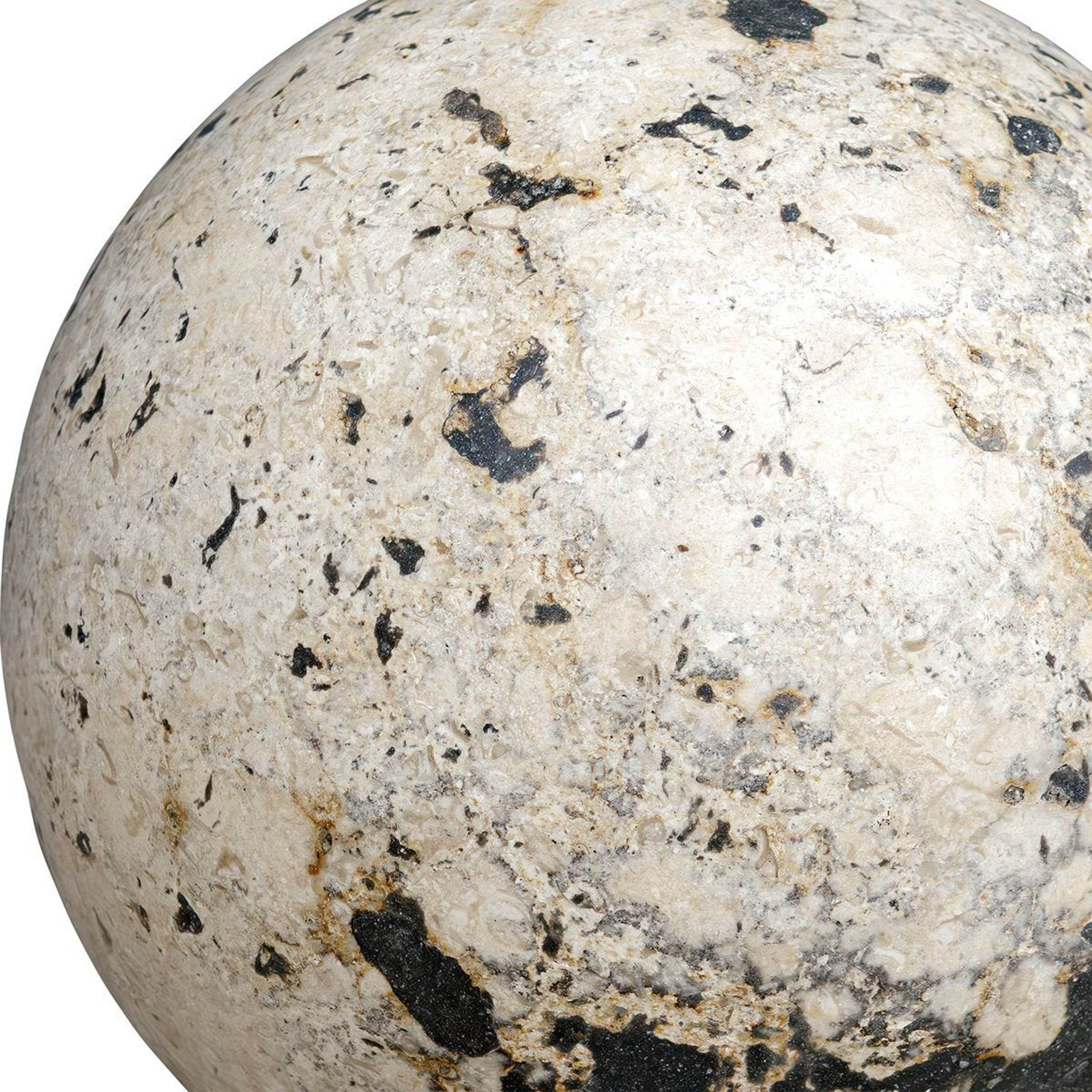 Nouveau Indoor-Outdoor Spheres, White, Set of 2