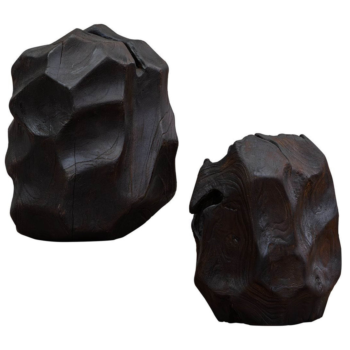 Ember Root, Burnt Black, Set of 2 – close-up view