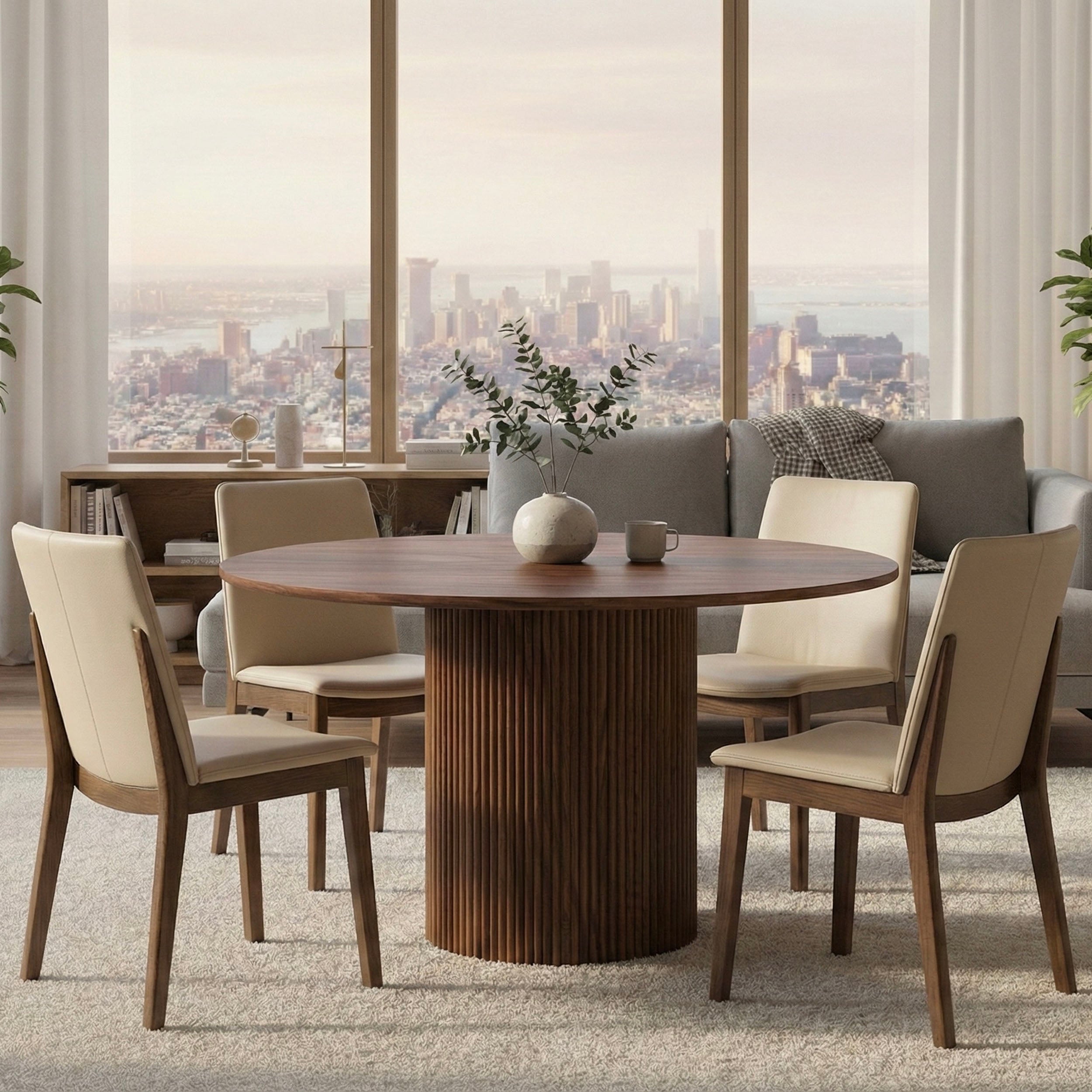 Noah 1724Q Dining Chair, Light Mocha, Set of 2