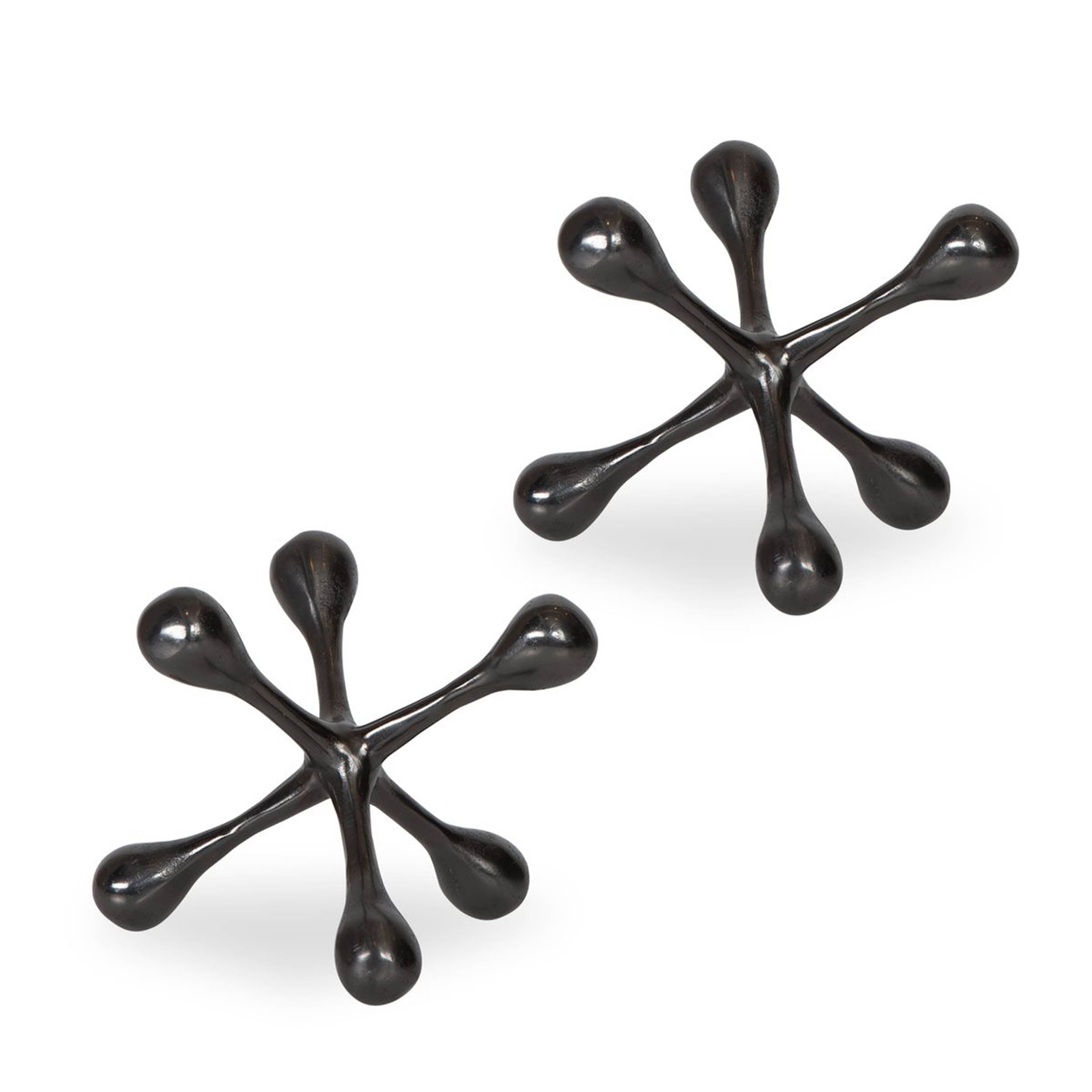 Harlan Objects, Black Nickel, Set of 2
