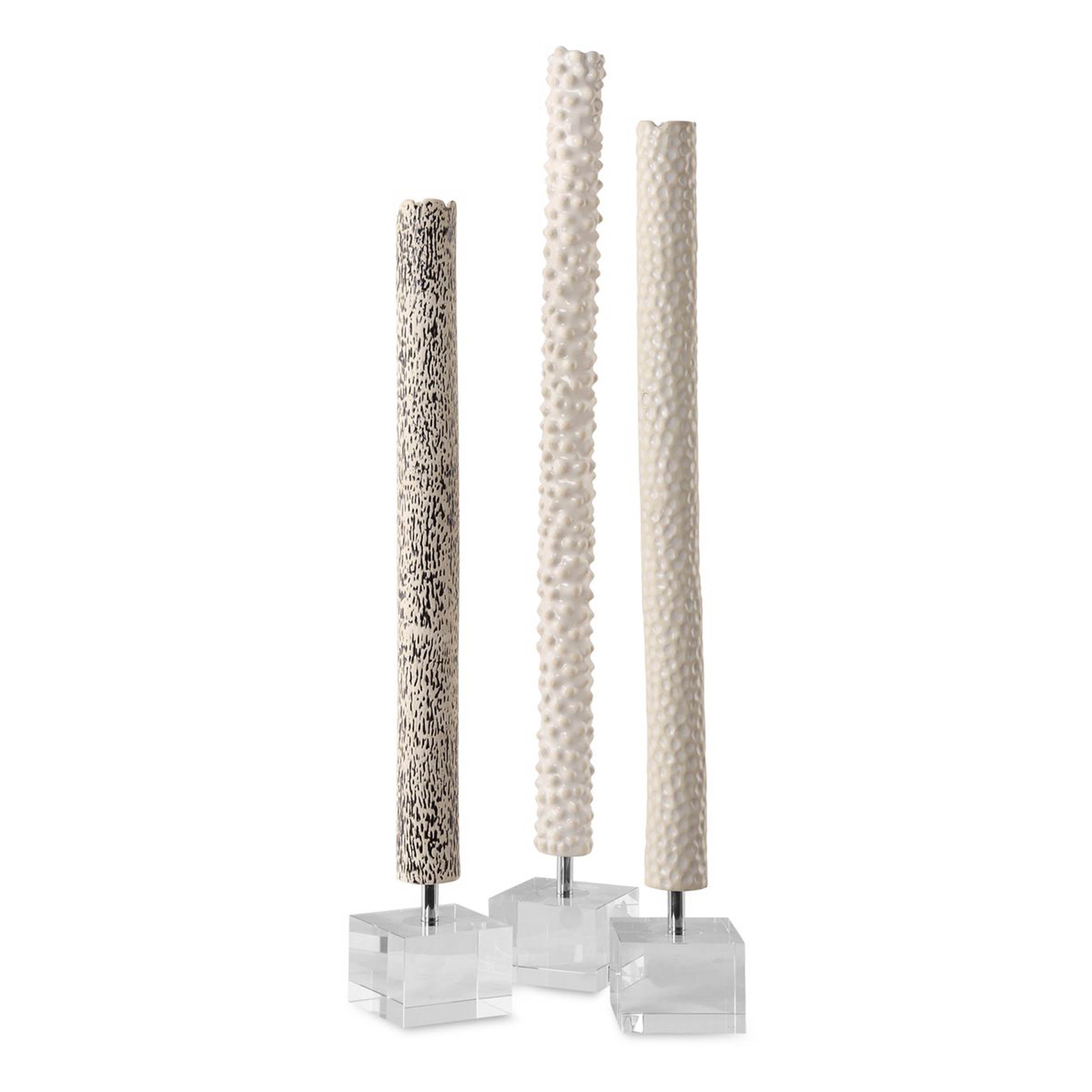 Makira, White, Set of 3