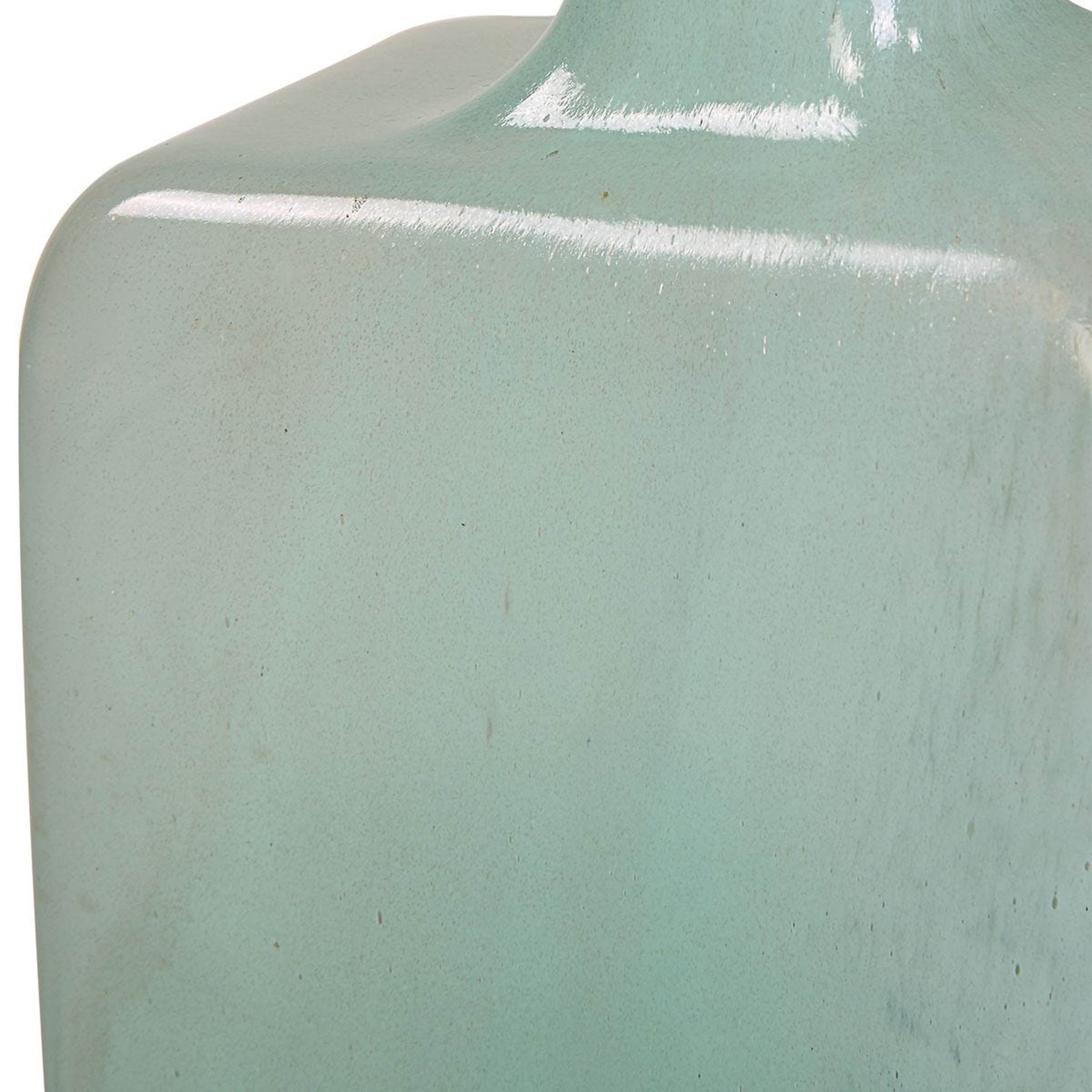 Fuze Vases, Aqua, Set of 2 Statement Home Furniture Piece – detail view