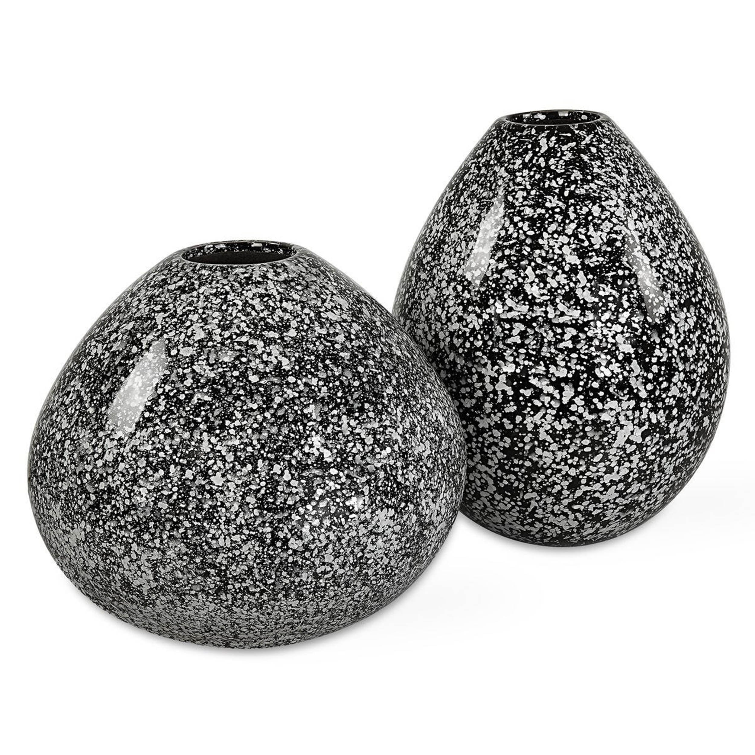Cosmic Vases, Black, Set of 2