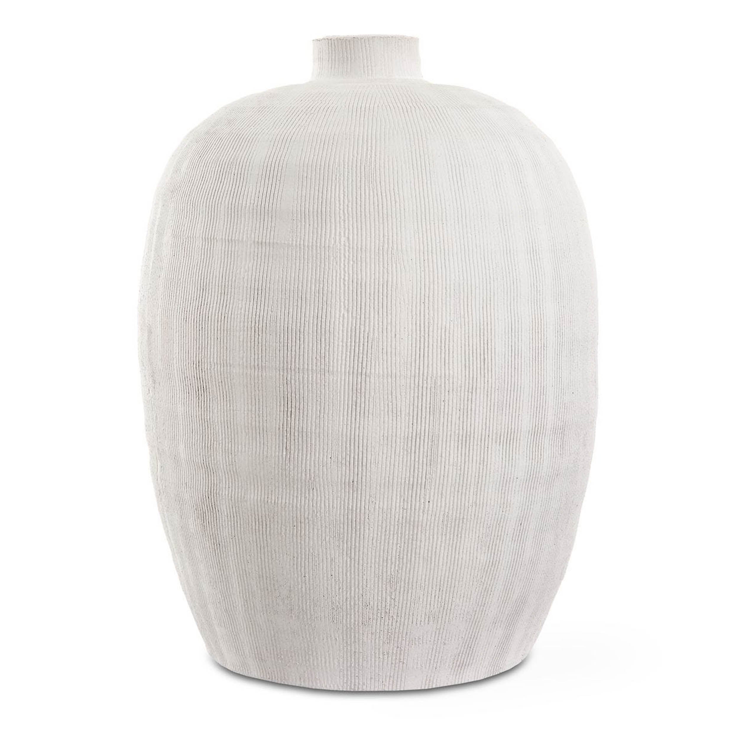 Floreana Vase, Medium, White
