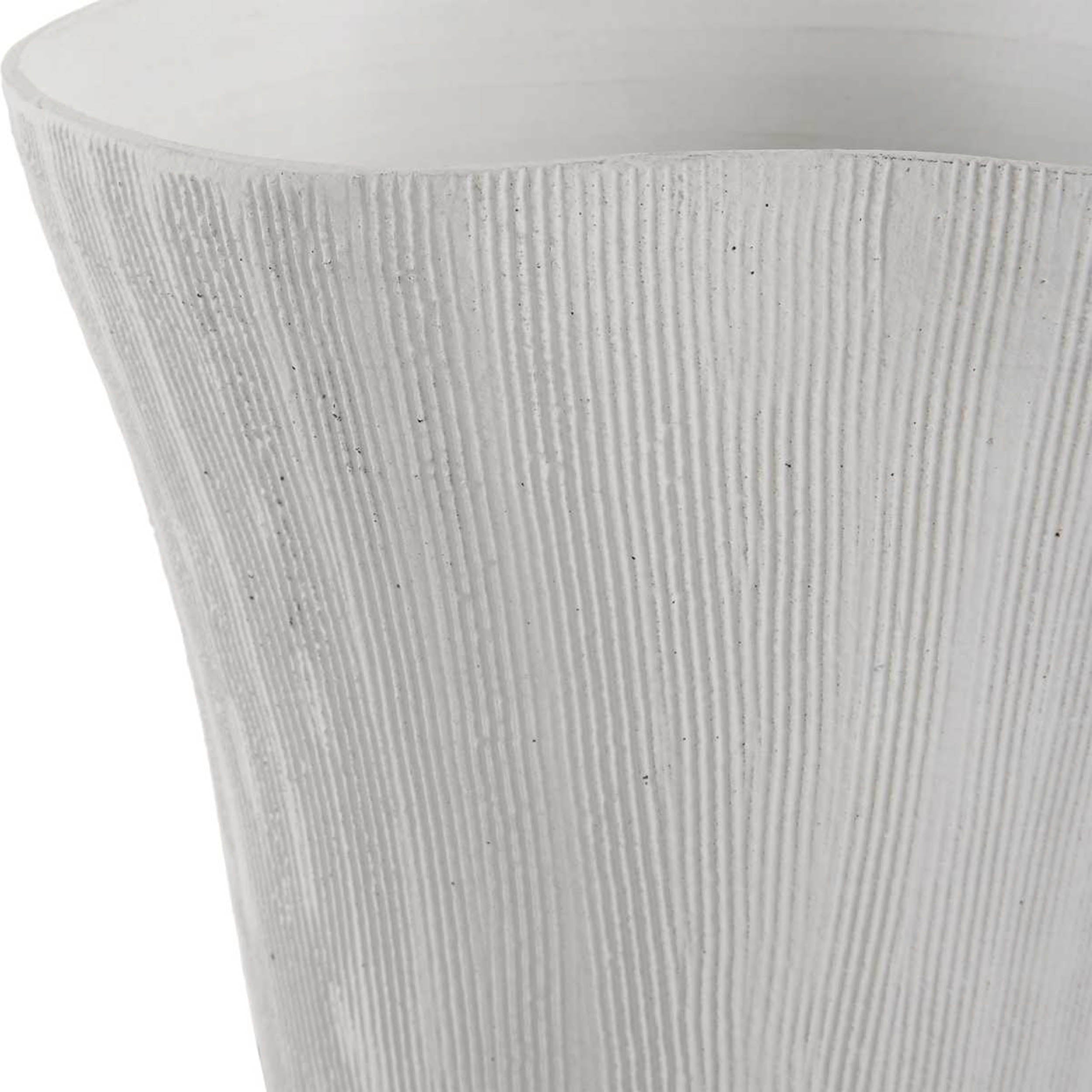 Floreana Vase, Tall, White