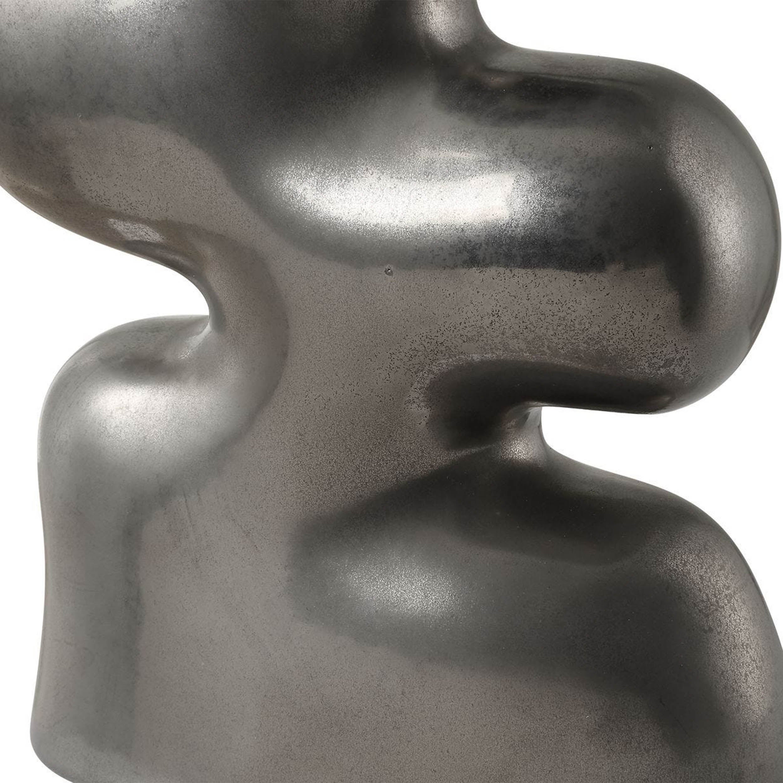Free Flowing Vases, Nickel, Set of 2