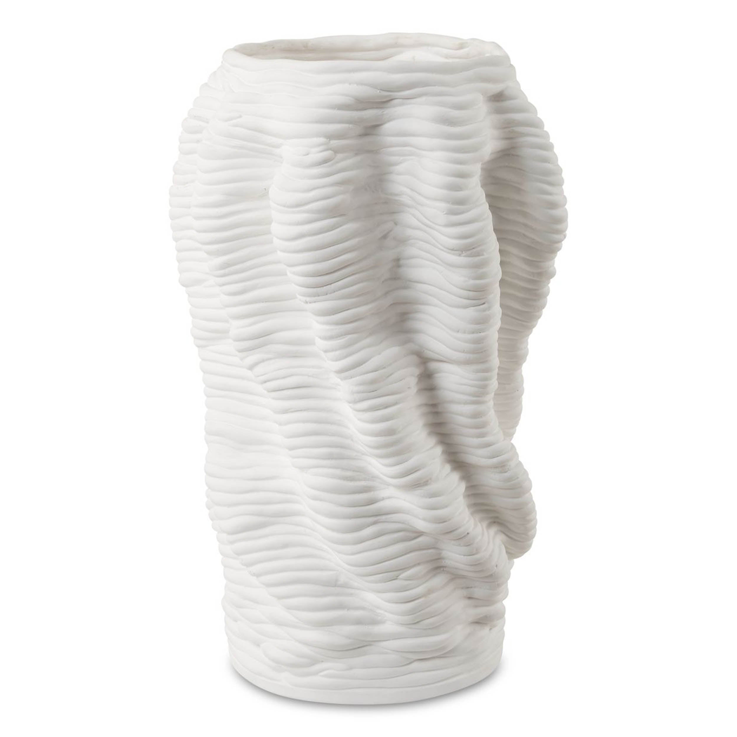 Stratified, Vase, White