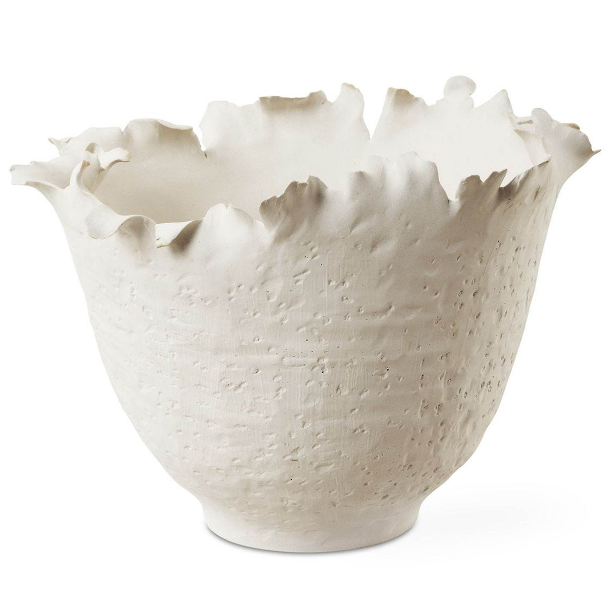 Blossom Bowl Tall, Off-White Statement Home Furniture Piece