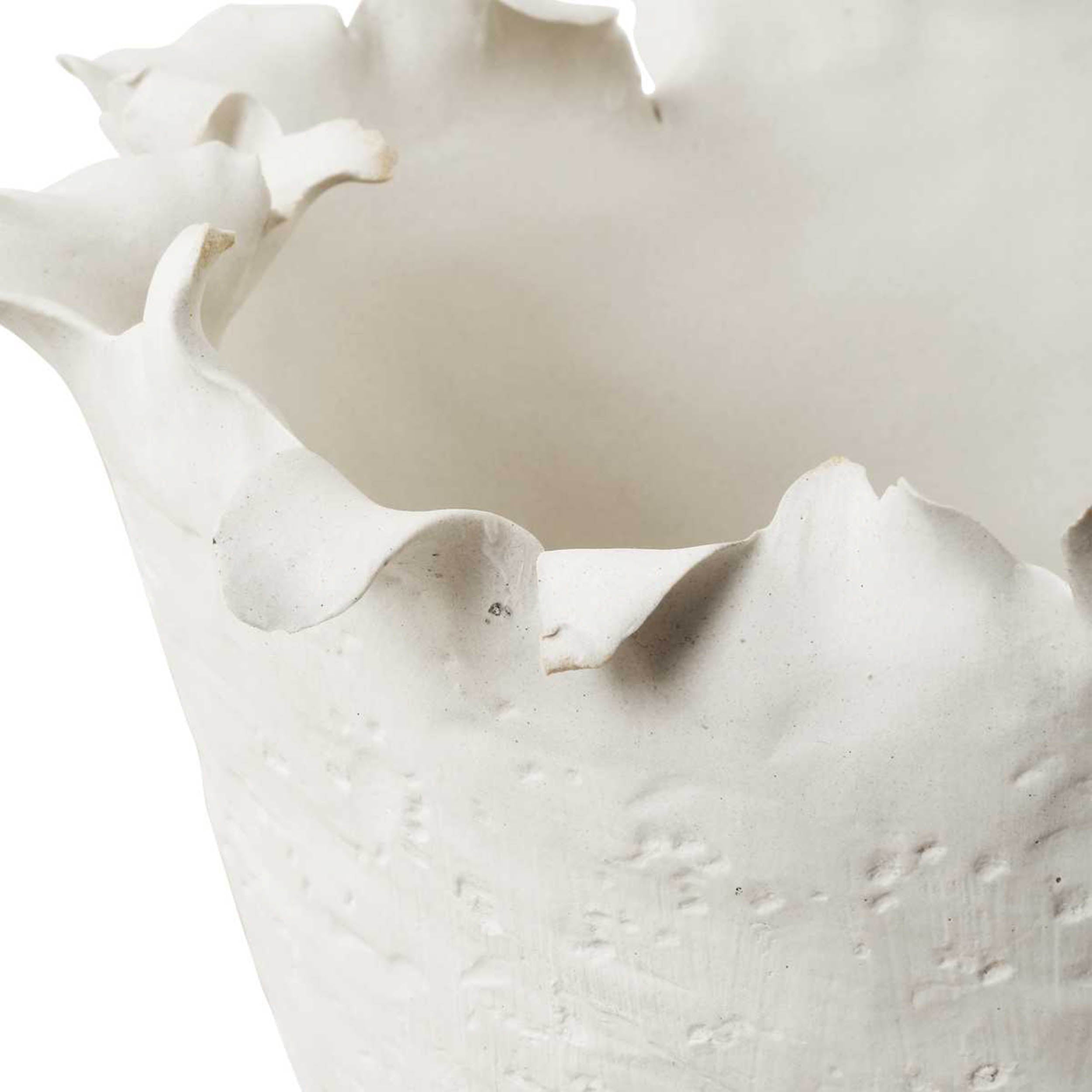Blossom Bowl Tall, Off-White Statement Home Furniture Piece – detail view