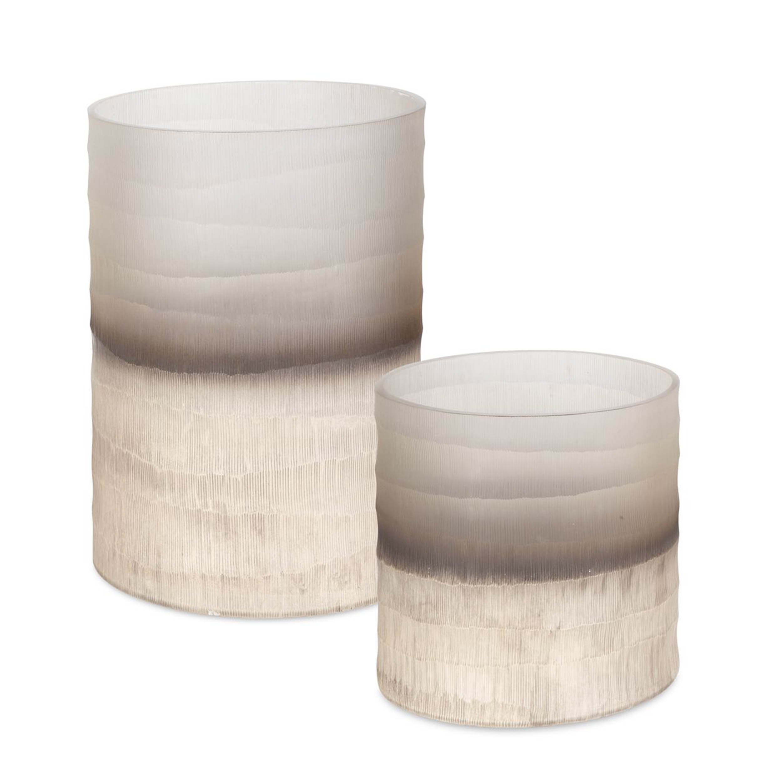 Ombra Vases, White, Set of 2 Statement Home Furniture Piece