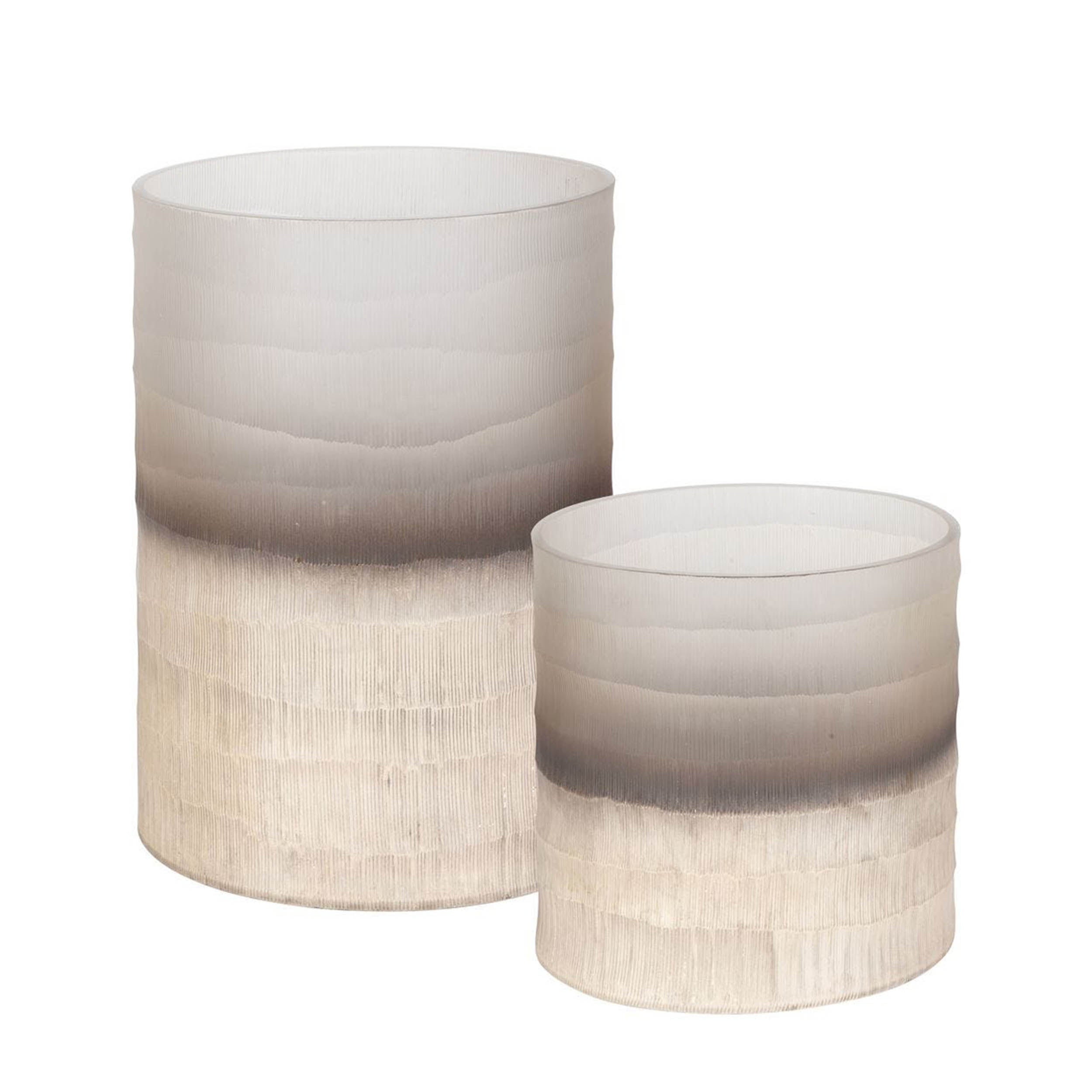 Ombra Vases, White, Set of 2 Statement Home Furniture Piece – detail view