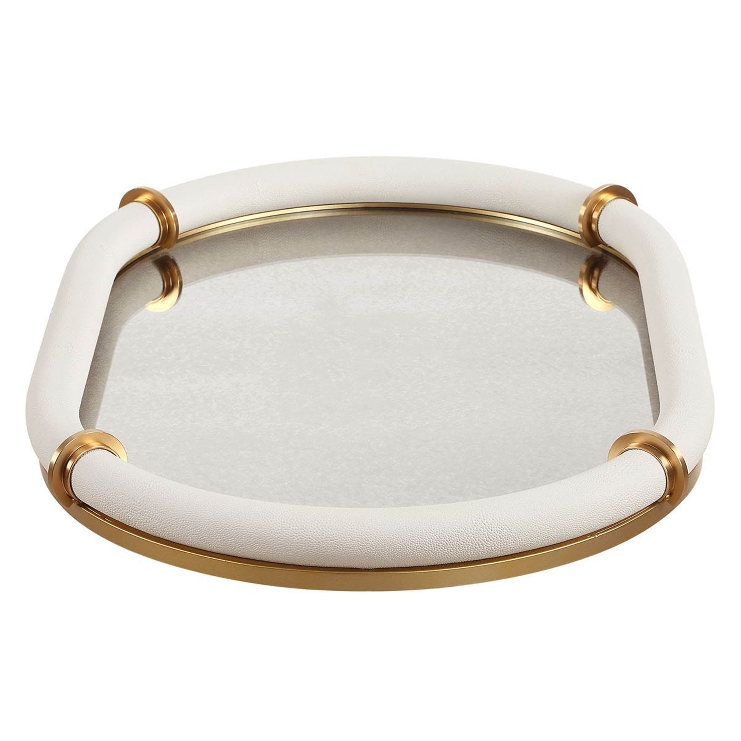 Cyprus Oval Tray, White