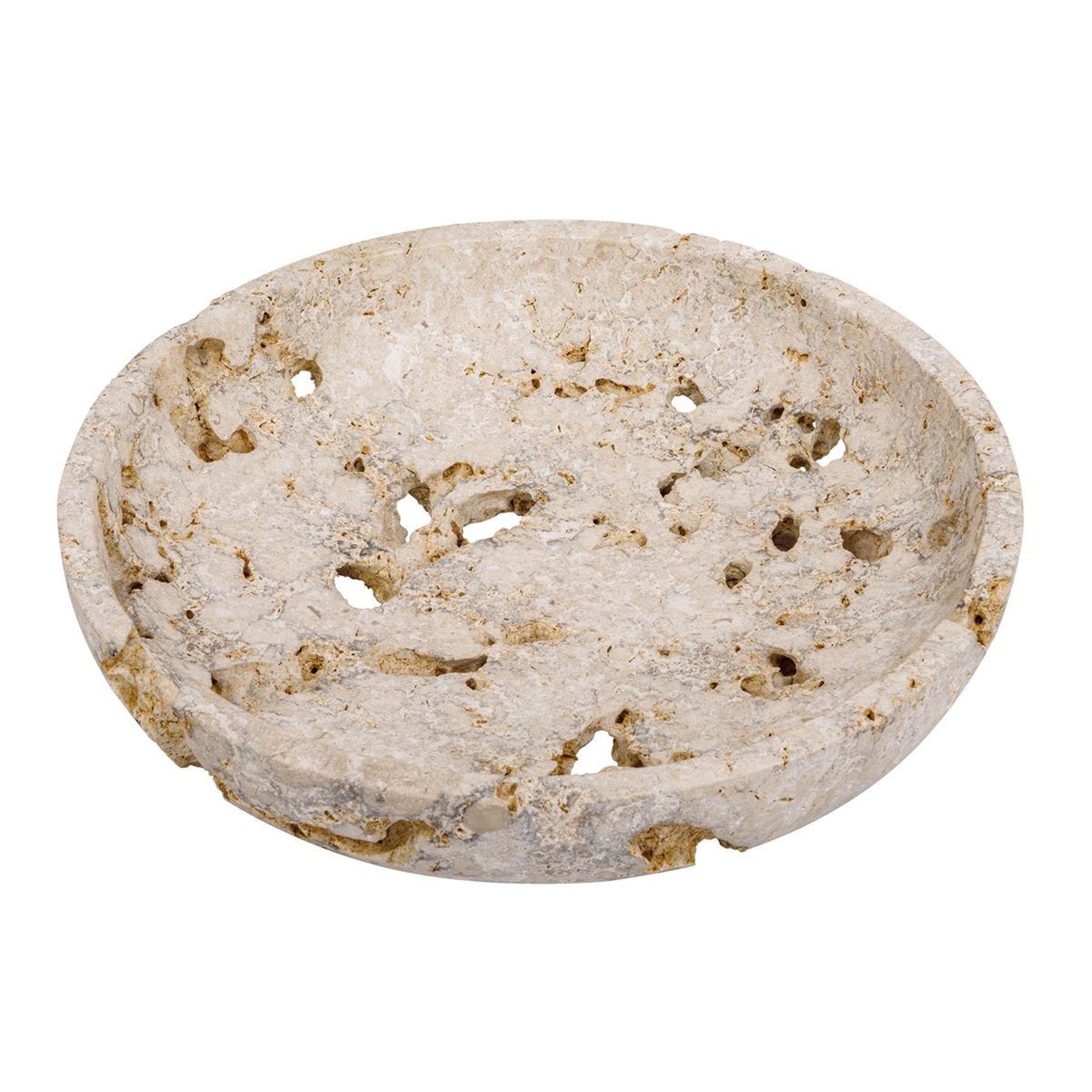 Quarried Stone Indoor-Outdoor Bowl, Beige