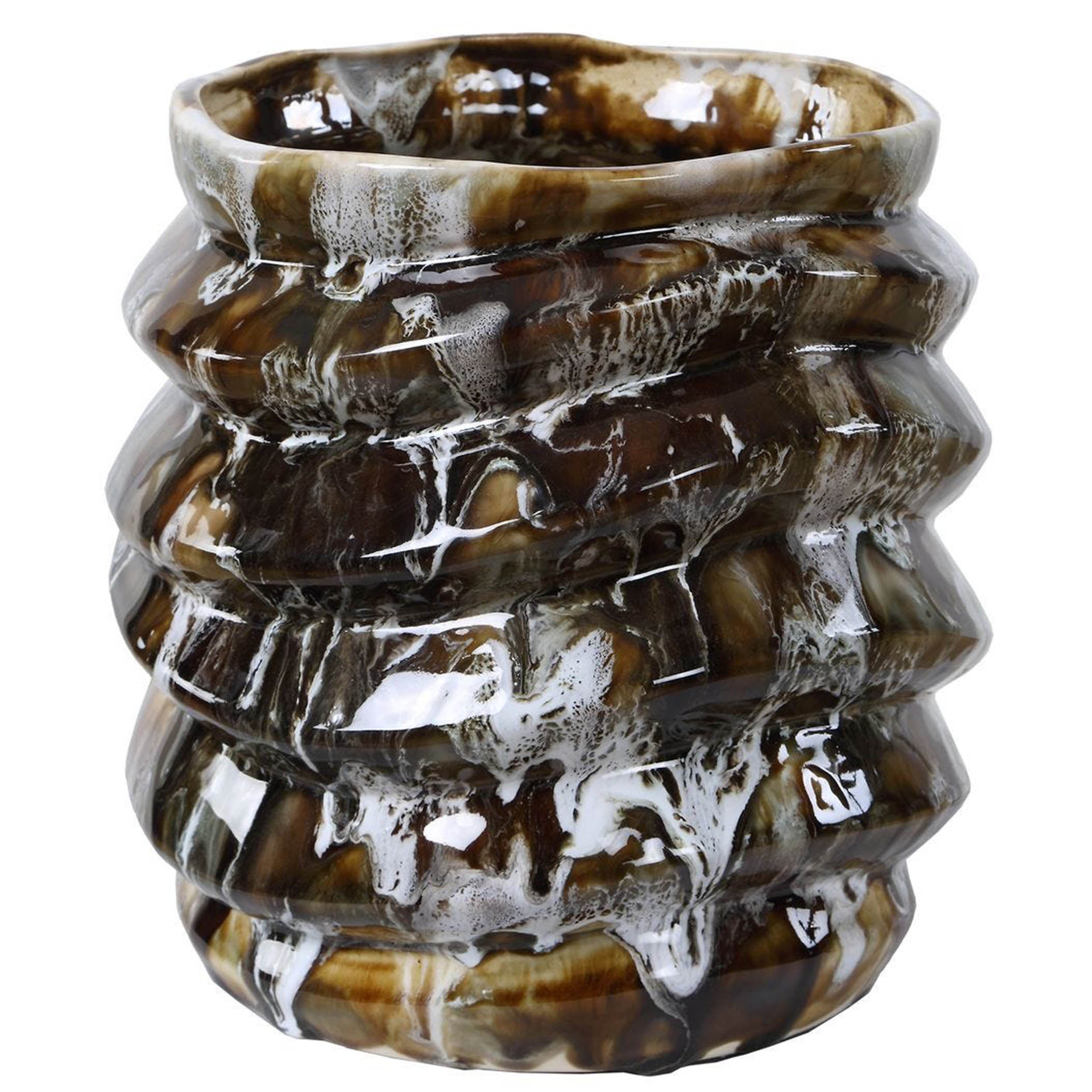 Cuoco Vases, Brown, Set of 2