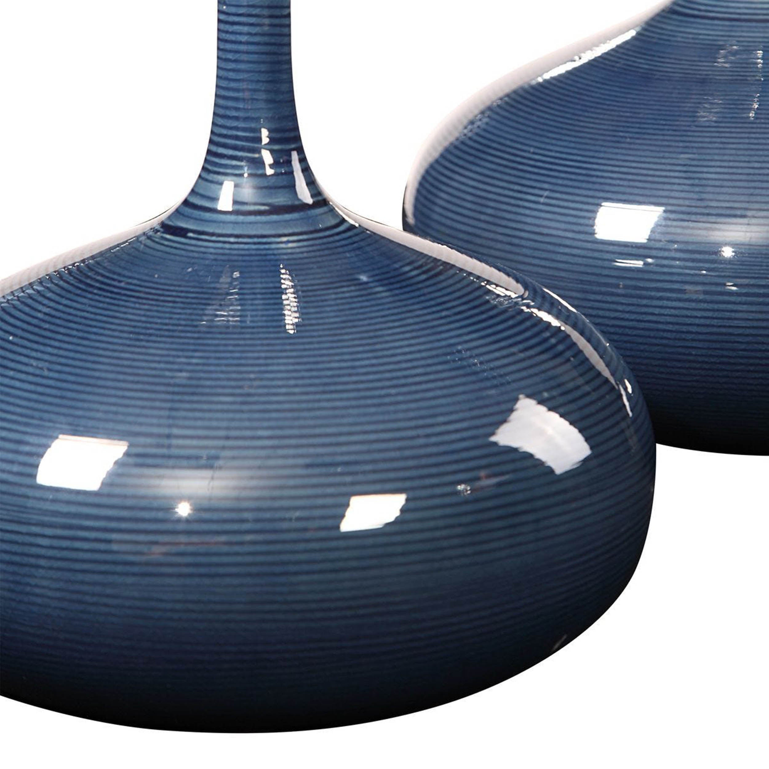 Zayan Vases, Blue, Set of 2