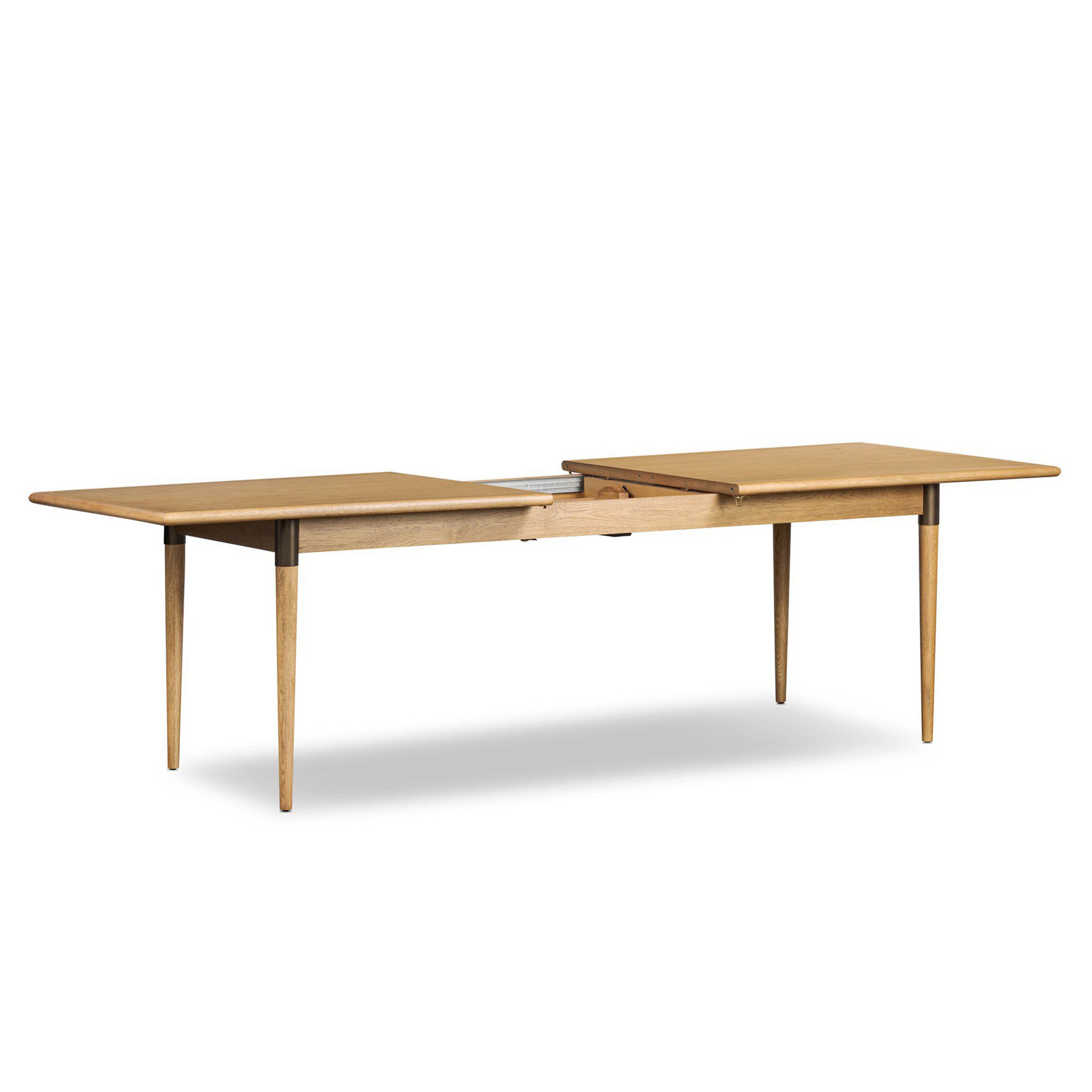 Harper Extension Dining Table, Fawn Oak Veneer