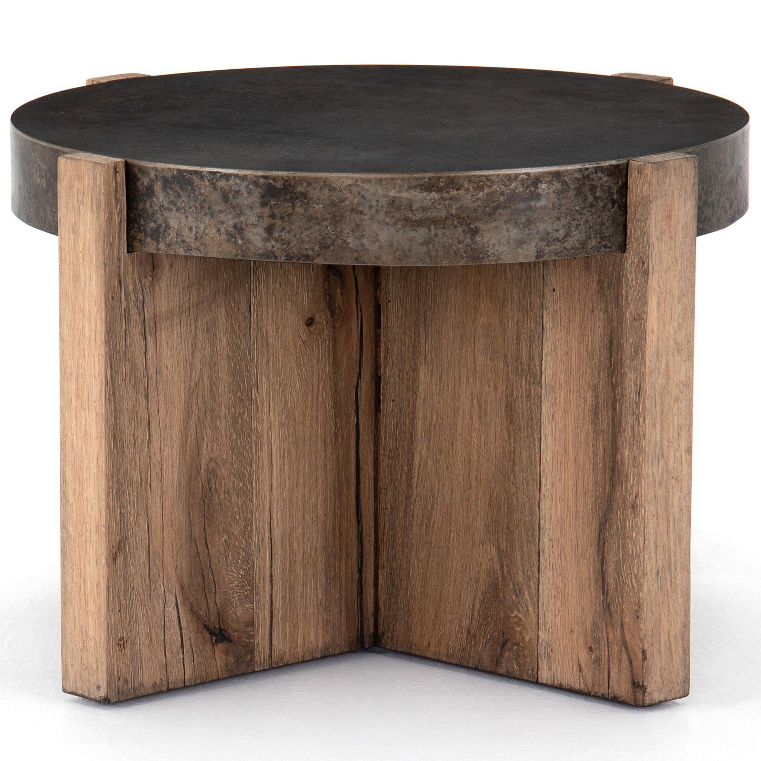 Bingham End Table, Rustic Oak Veneer