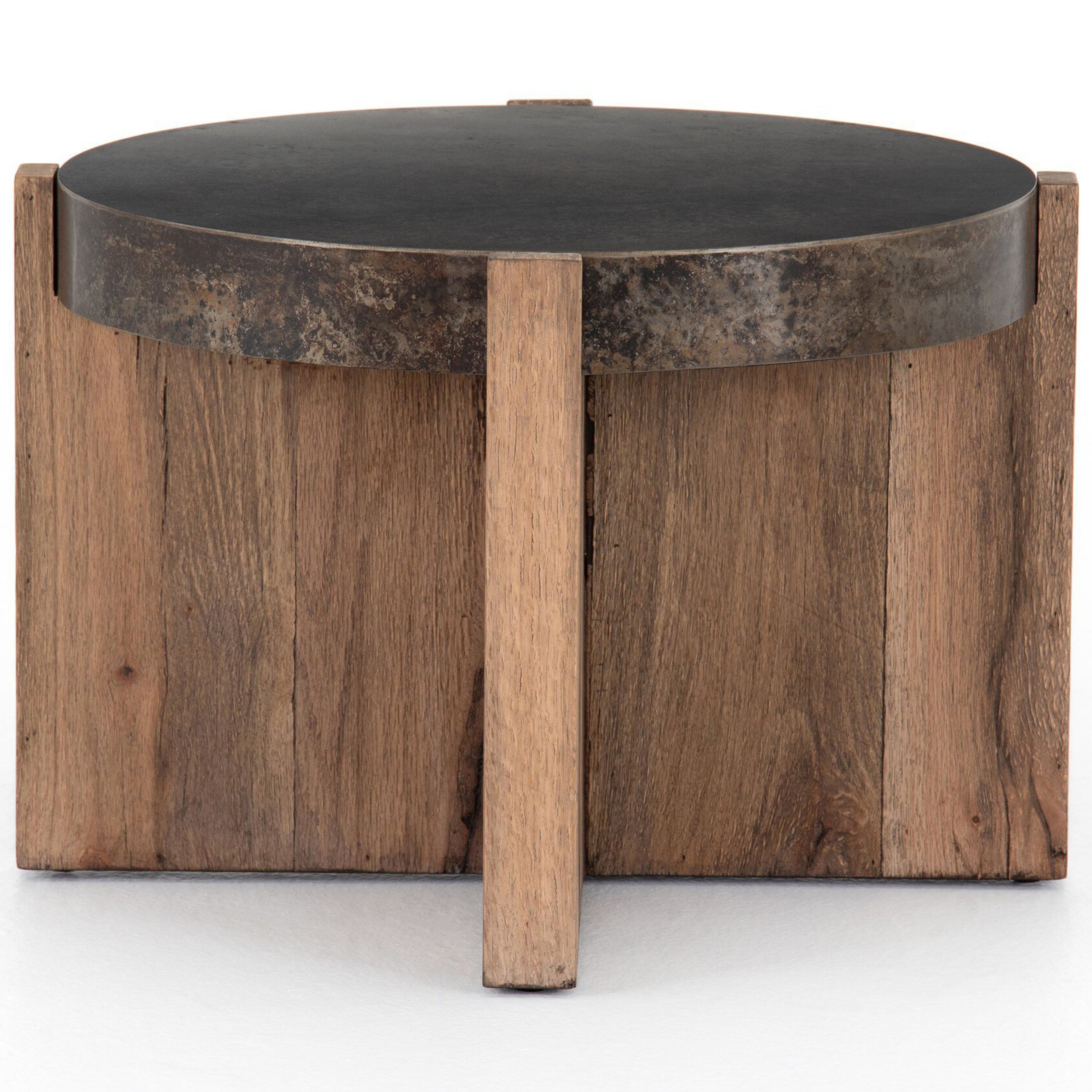 Bingham End Table, Rustic Oak Veneer