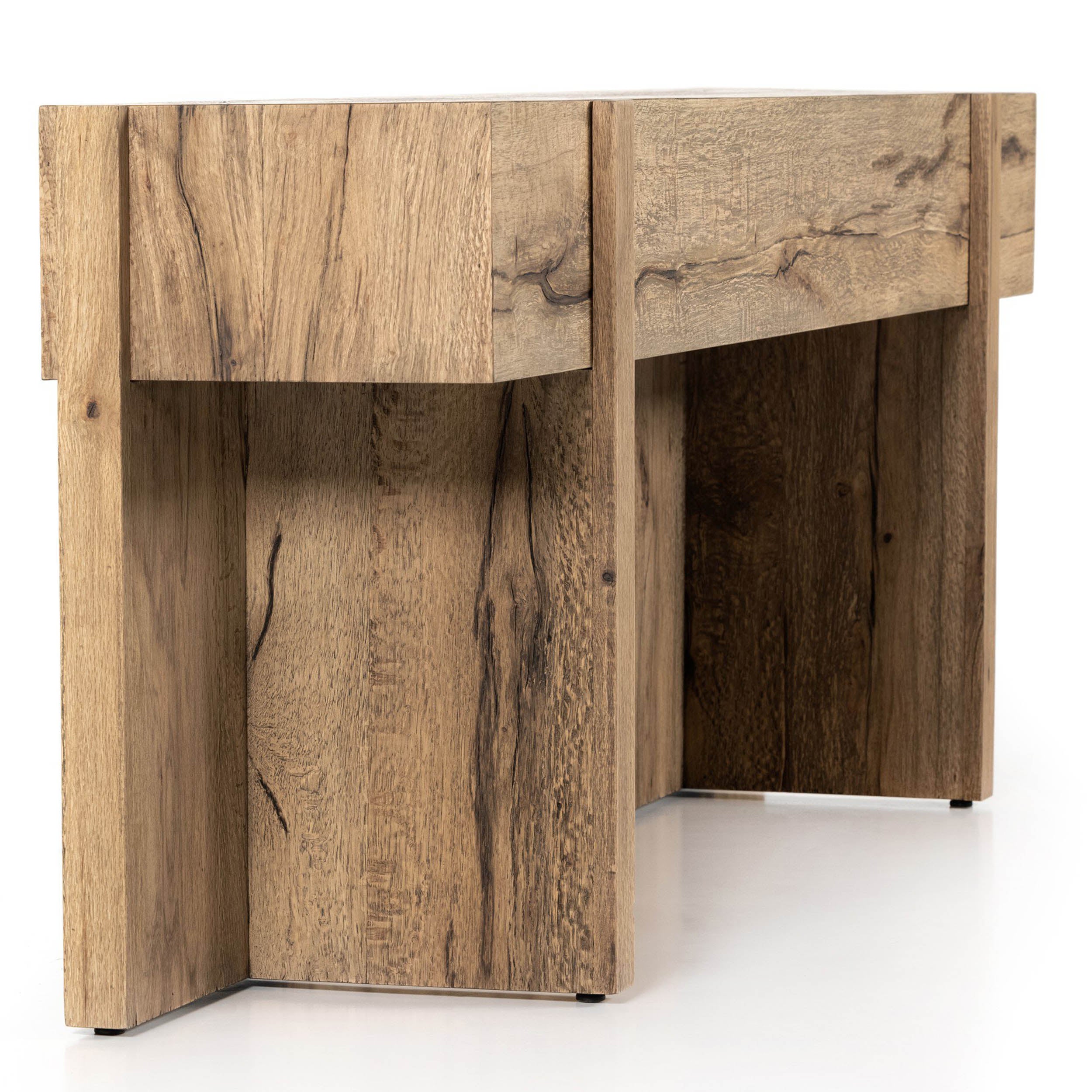 Bingham Console Table, Rustic Oak Veneer, Rustic Oak Veneer