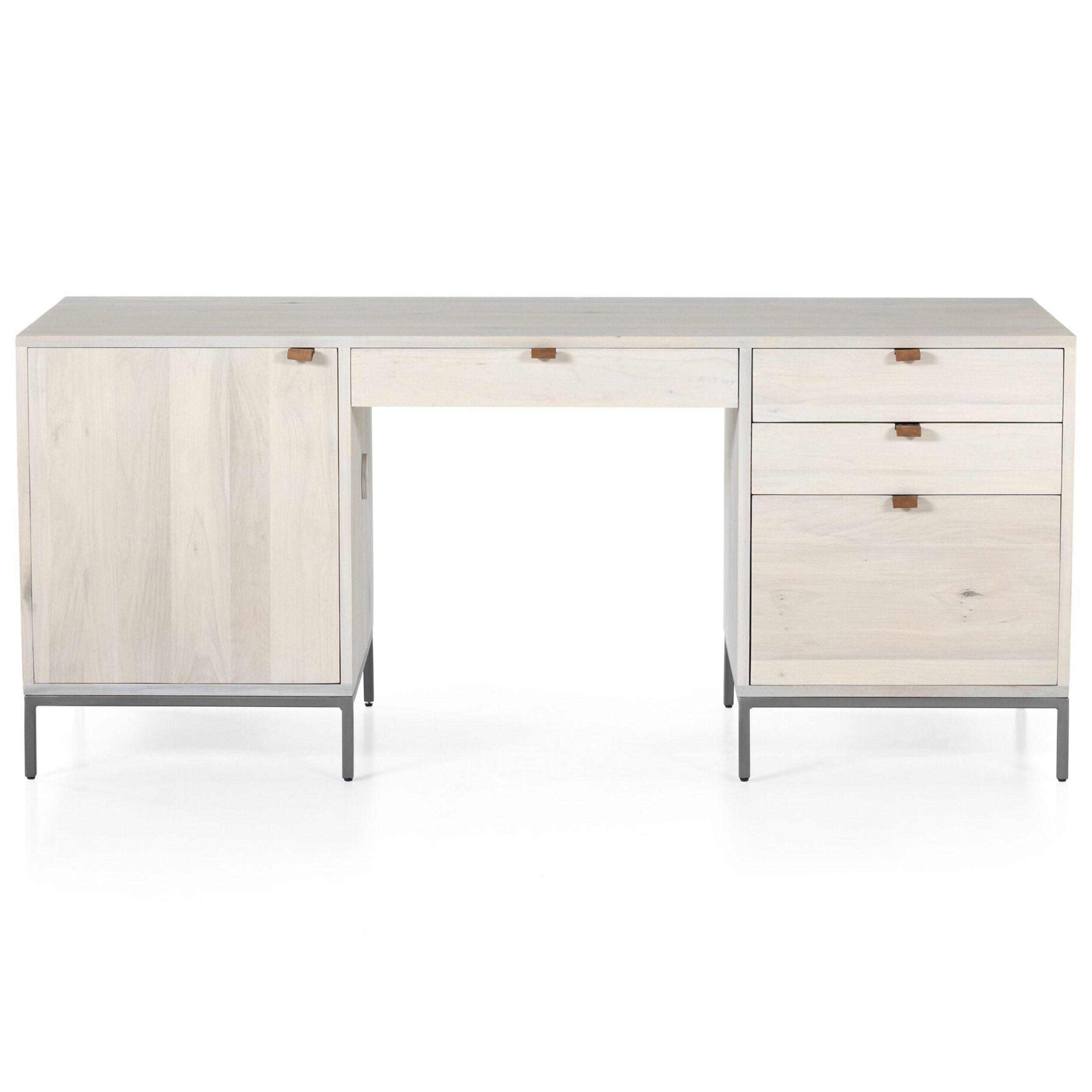 Trey Executive Desk, Dove Poplar
