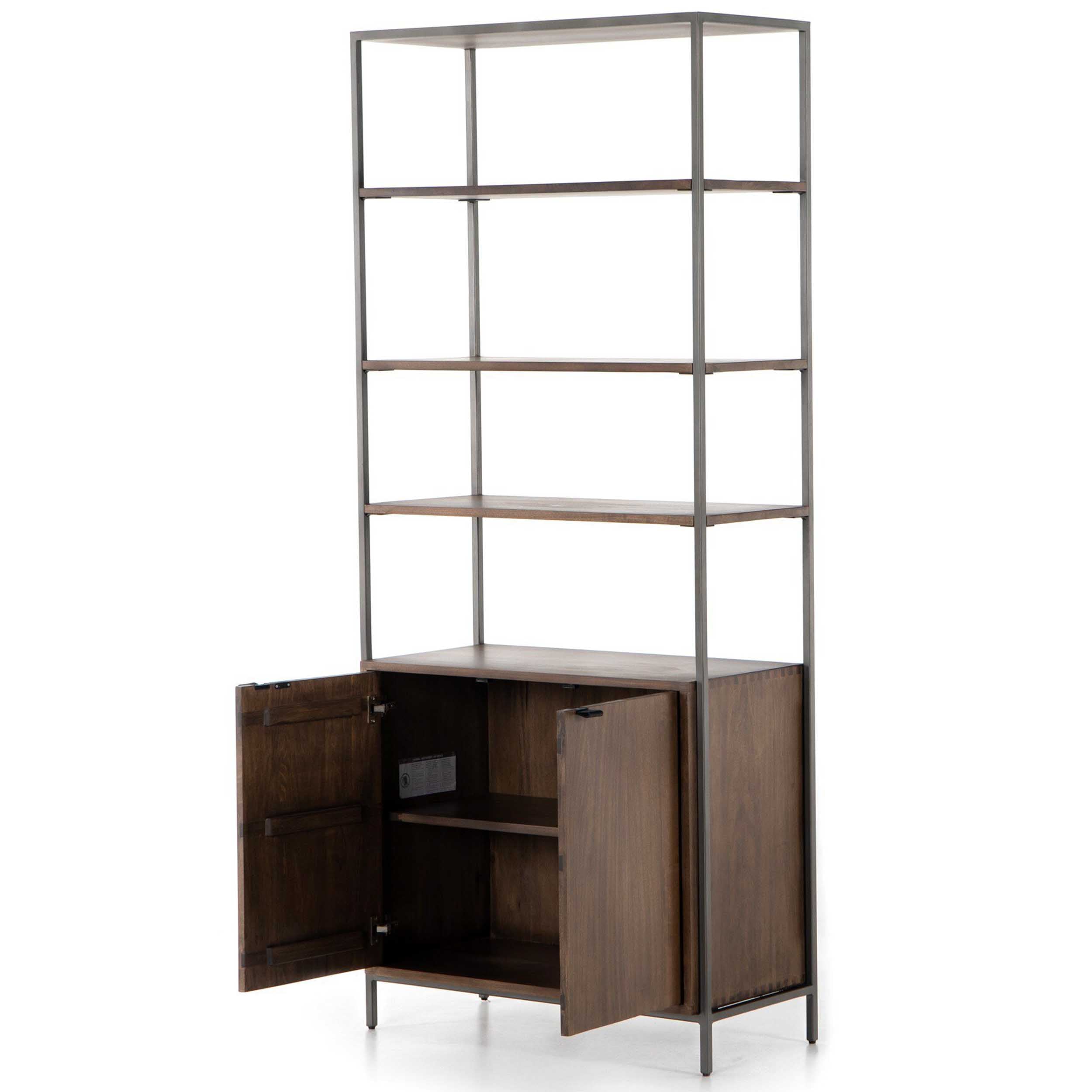 Trey Modular Wide Bookcase, Auburn Poplar