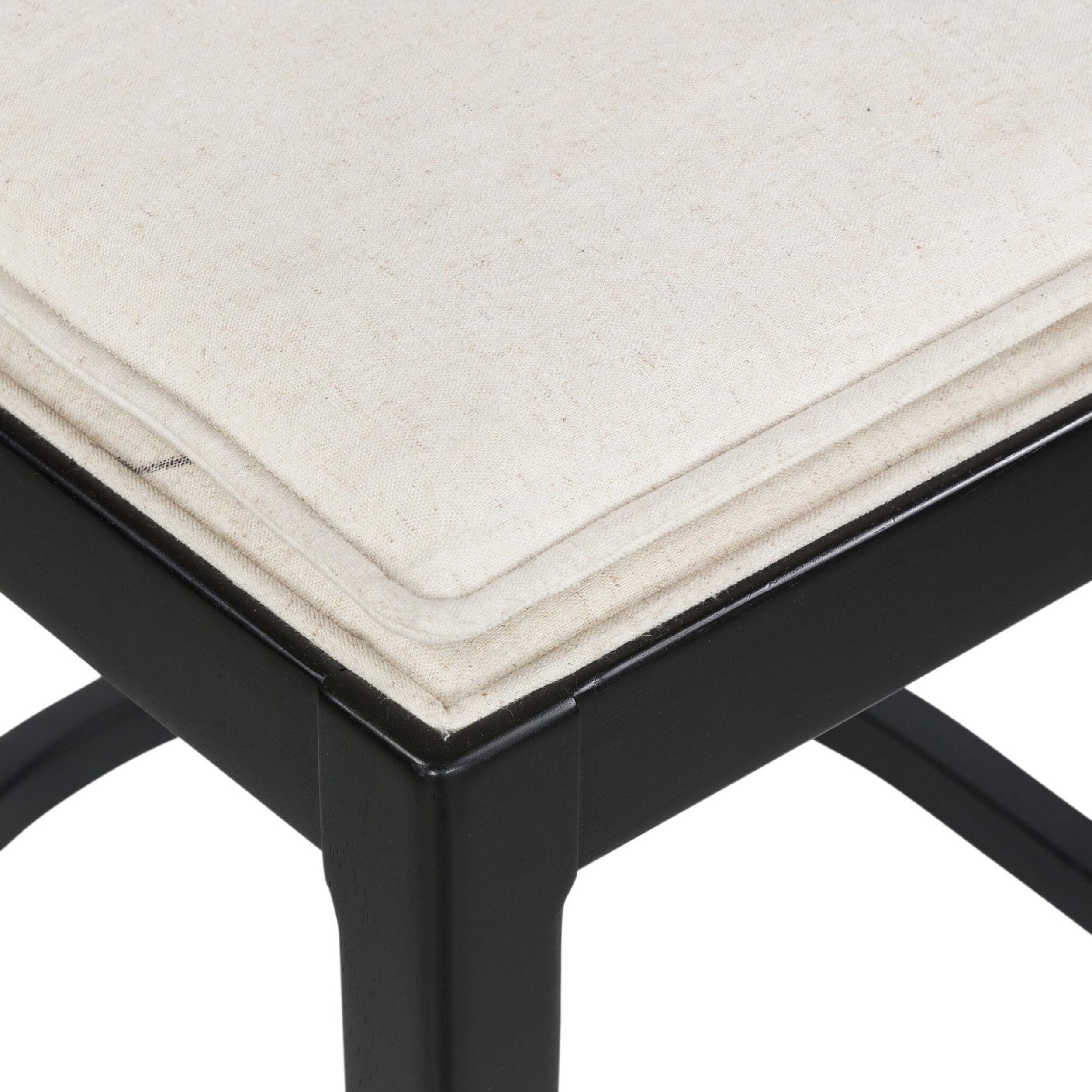 Britt Counter Stool, Savile Flax, Brushed Ebony
