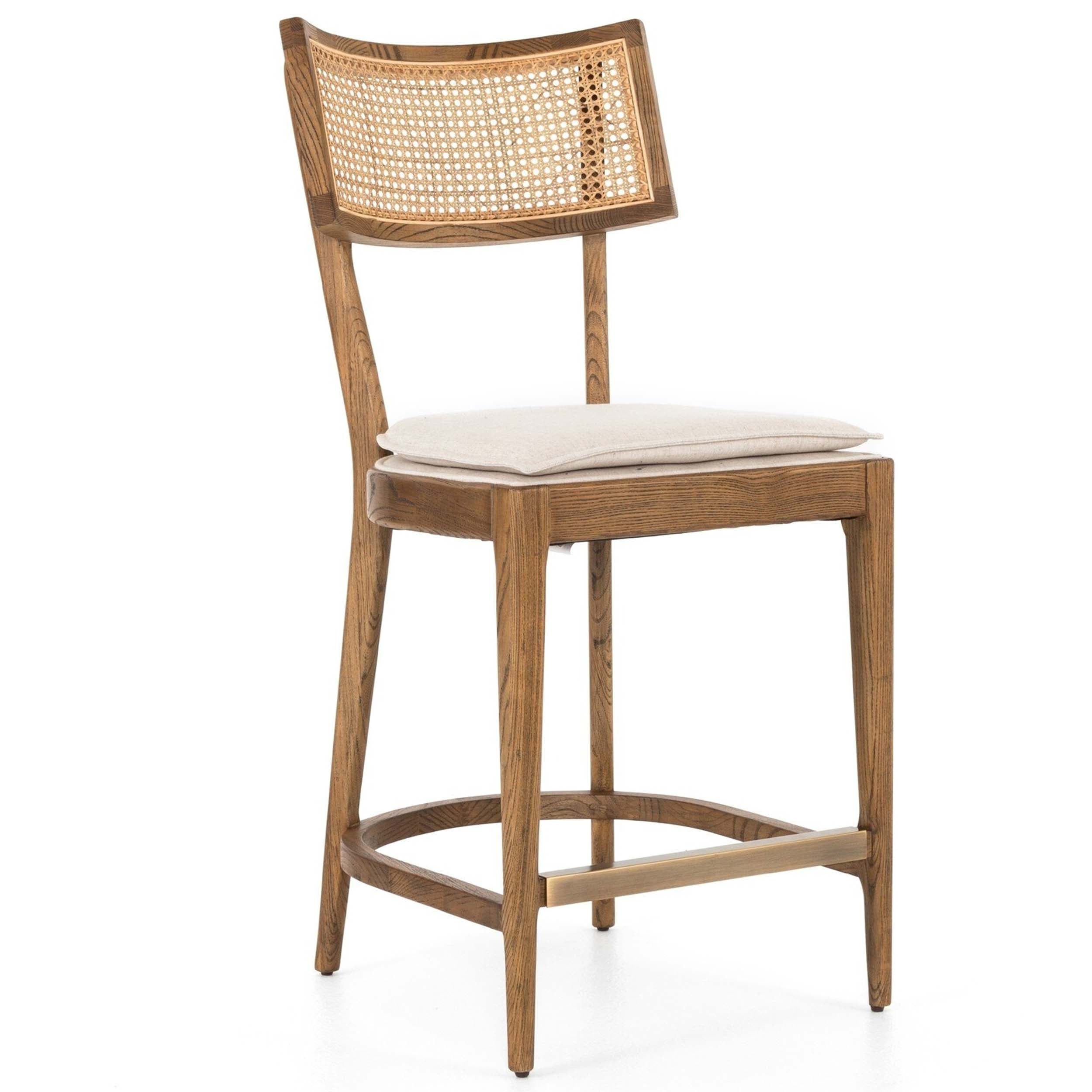 Britt Counter Stool, Savile Flax, Toasted Nettlewood
